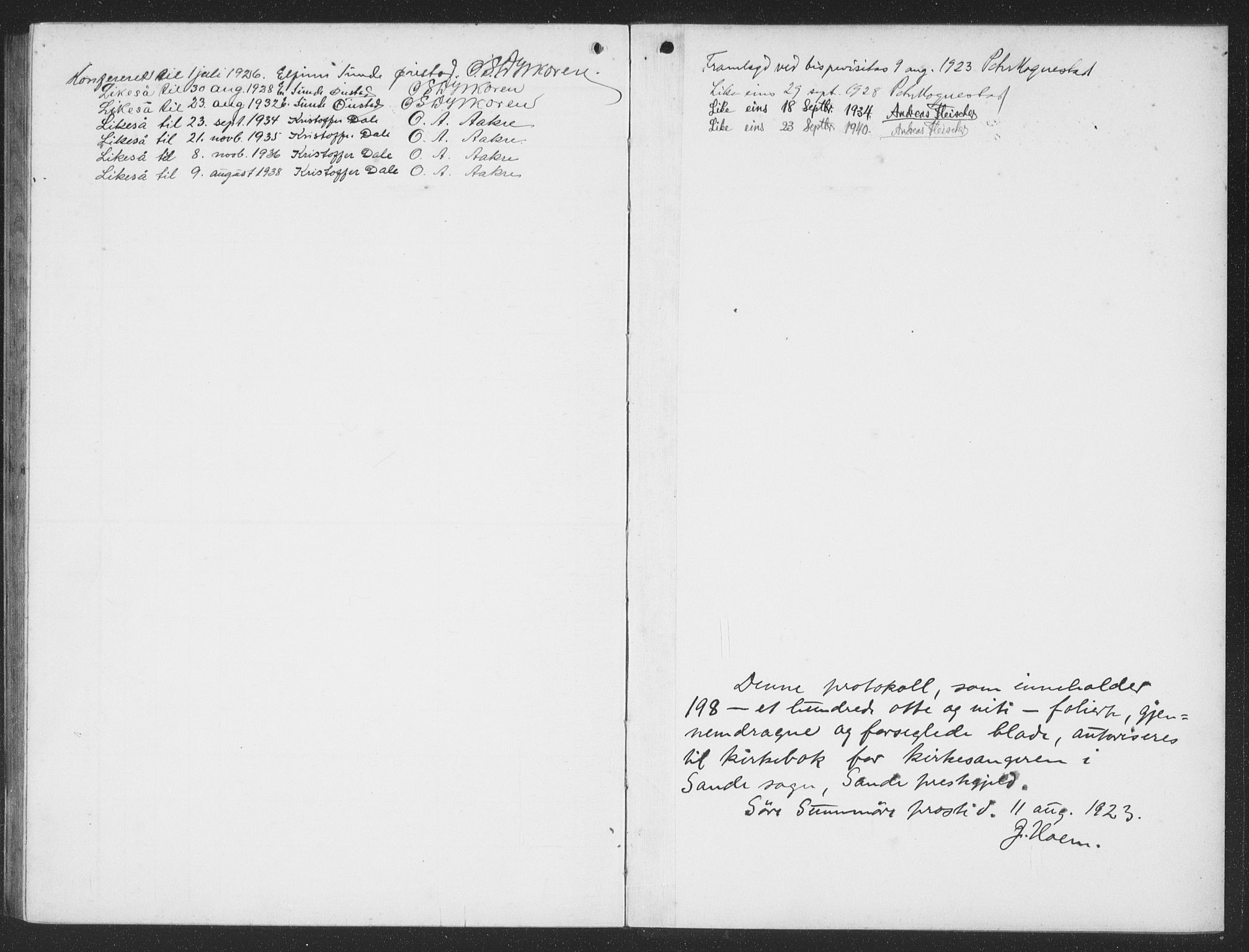 Ministerialprotokoller, klokkerbøker og fødselsregistre - Møre og Romsdal, SAT/A-1454/503/L0051: Parish register (copy) no. 503C06, 1923-1938