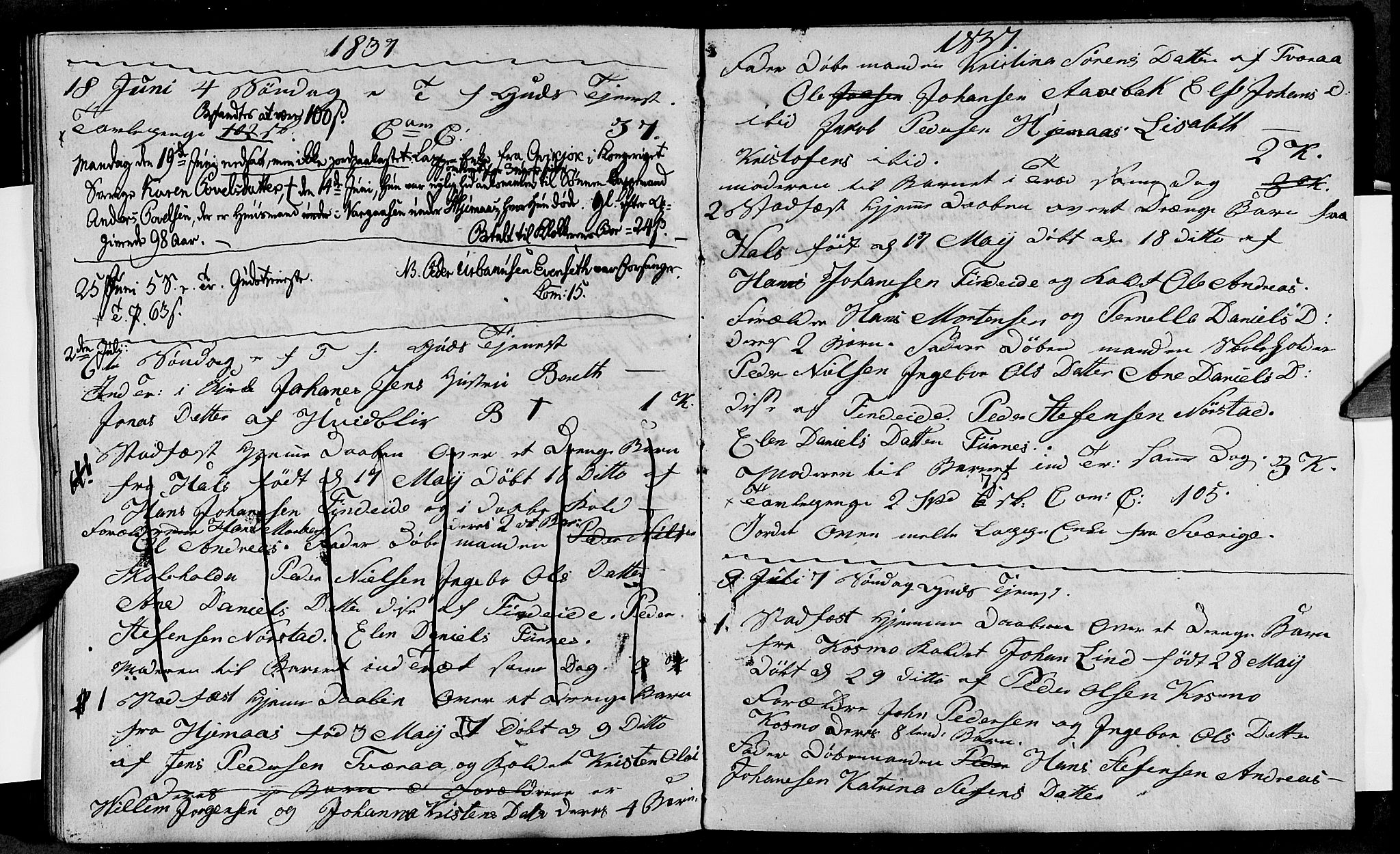 Ministerialprotokoller, klokkerbøker og fødselsregistre - Nordland, AV/SAT-A-1459/852/L0750: Parish register (copy) no. 852C01, 1833-1837