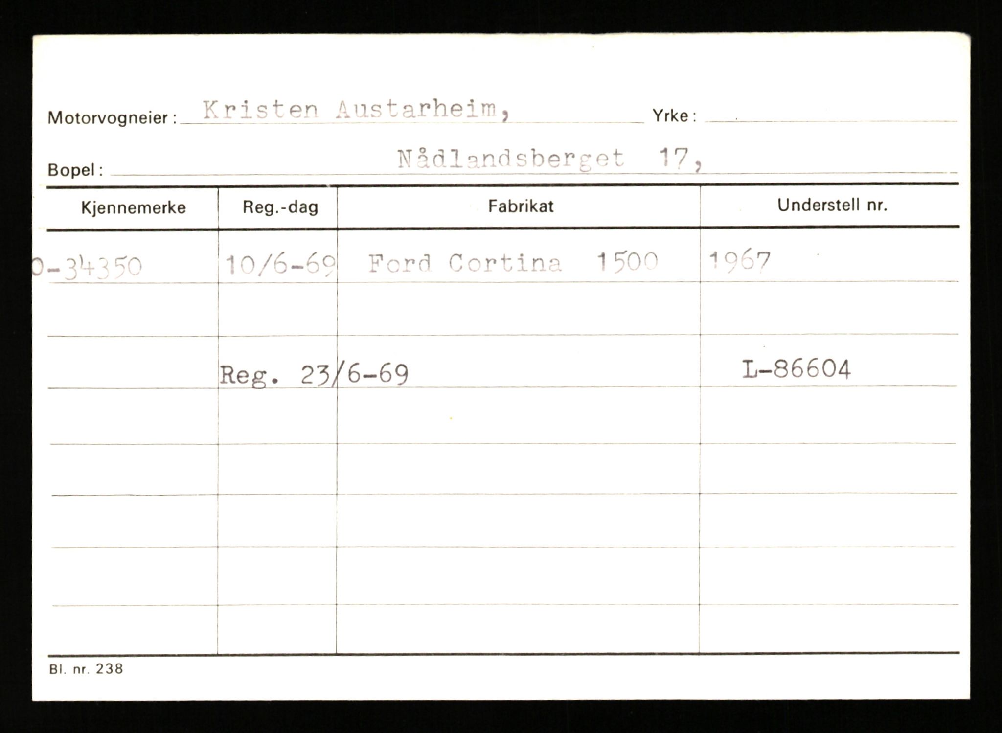 Stavanger trafikkstasjon, SAST/A-101942/0/G/L0006: Registreringsnummer: 34250 - 49007, 1930-1971, p. 39