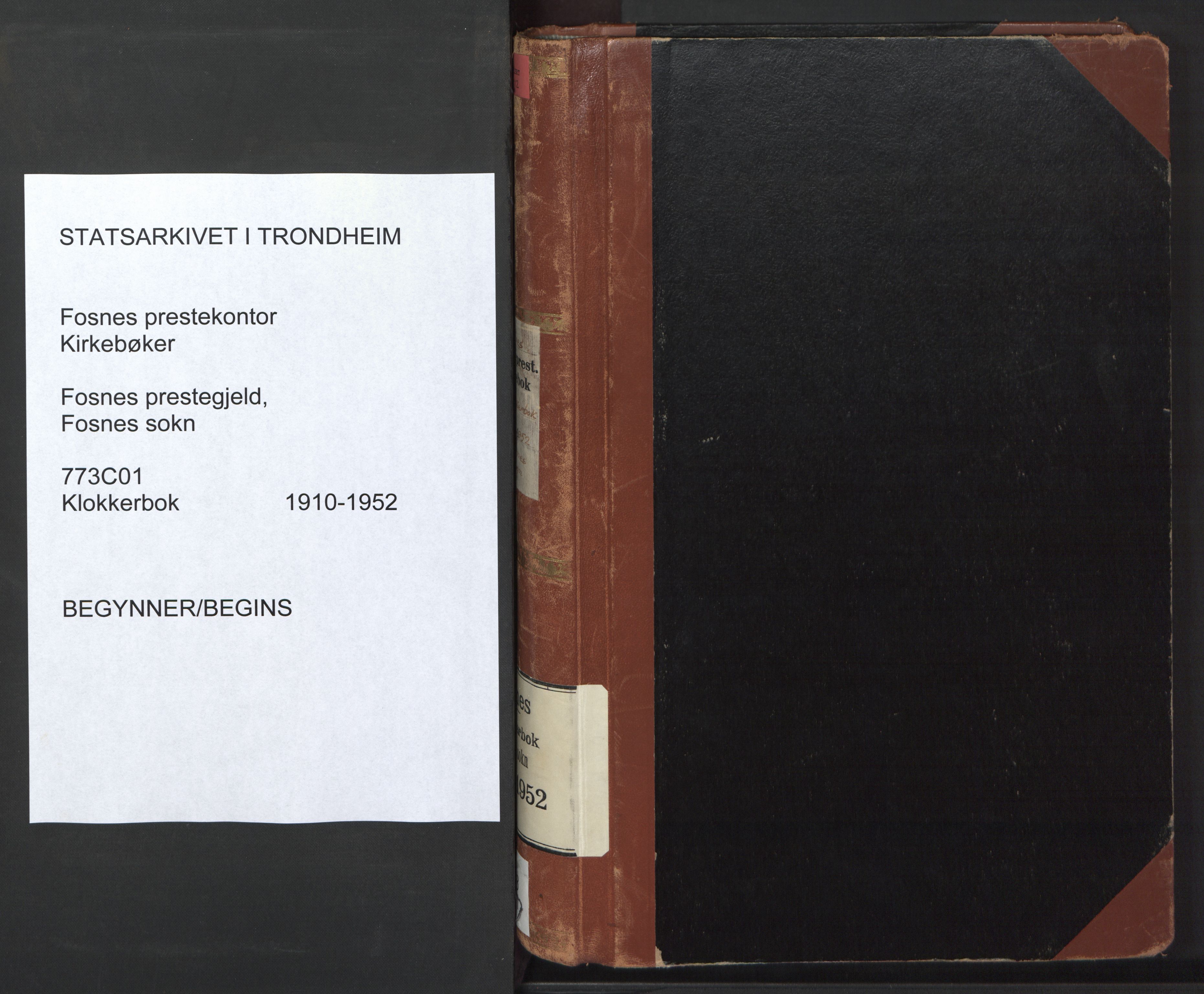 Ministerialprotokoller, klokkerbøker og fødselsregistre - Nord-Trøndelag, SAT/A-1458/773/L0625: Parish register (copy) no. 773C01, 1910-1952
