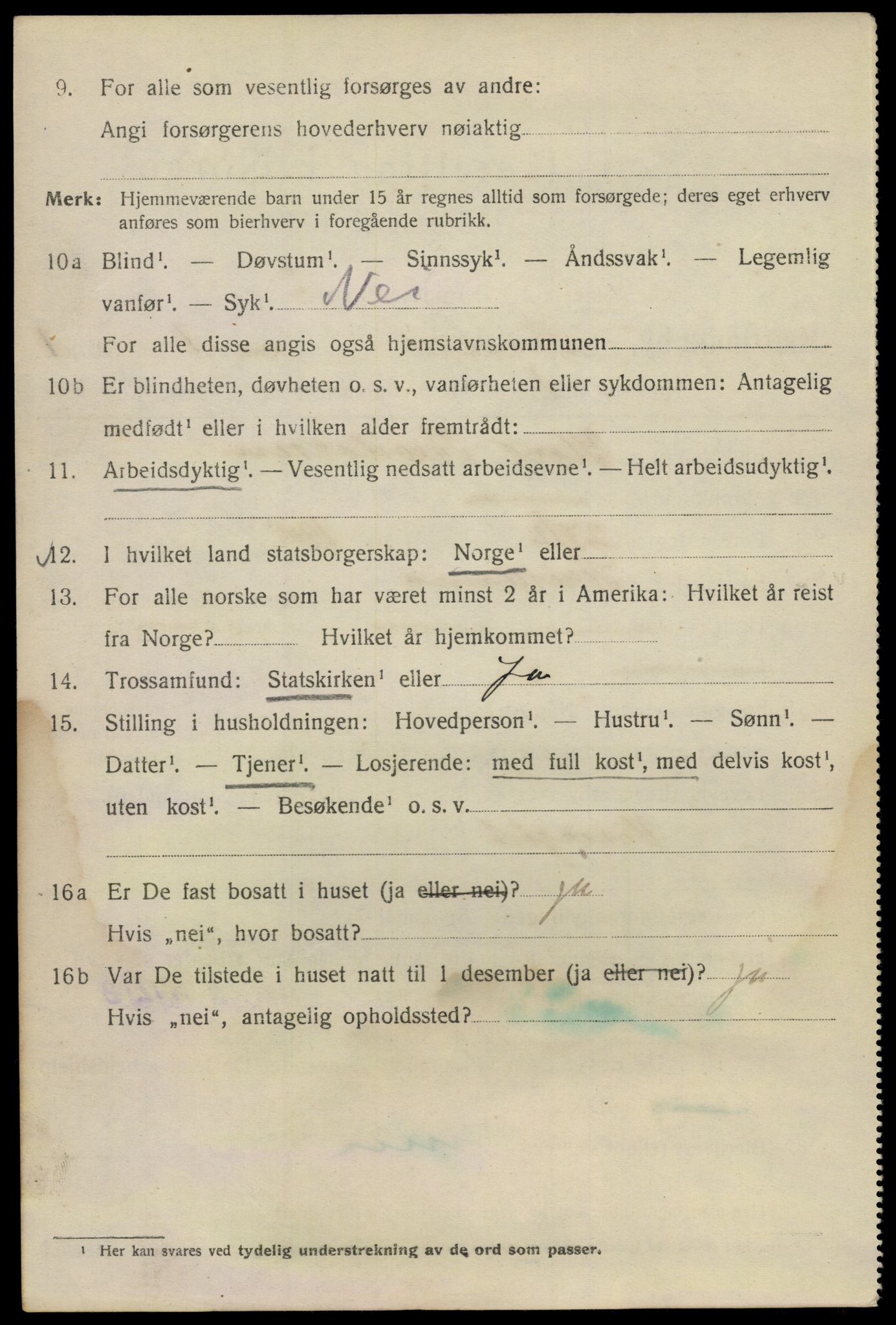 SAO, 1920 census for Kristiania, 1920, p. 150150