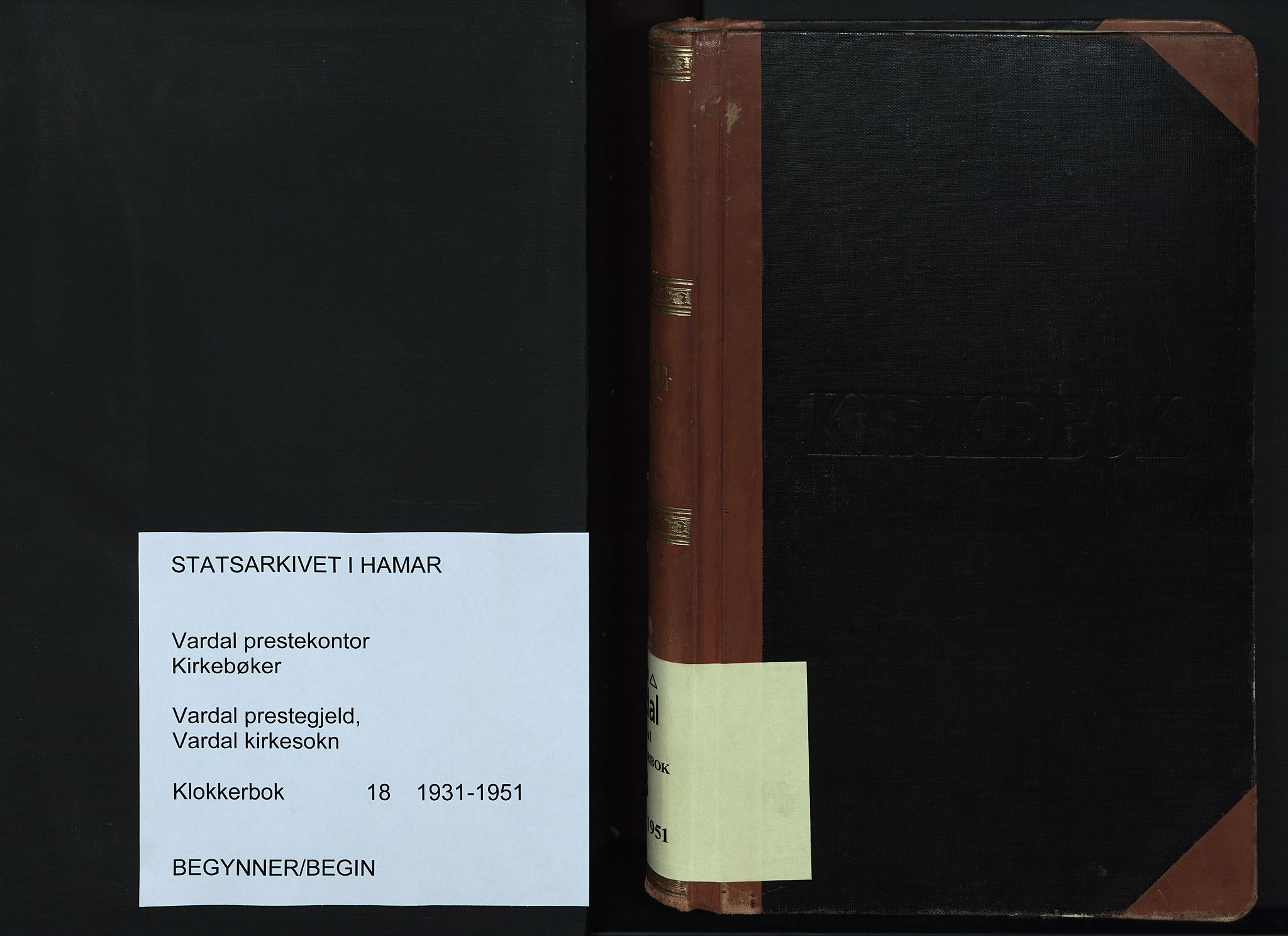 Vardal prestekontor, SAH/PREST-100/H/Ha/Hab/L0018: Parish register (copy) no. 18, 1931-1951