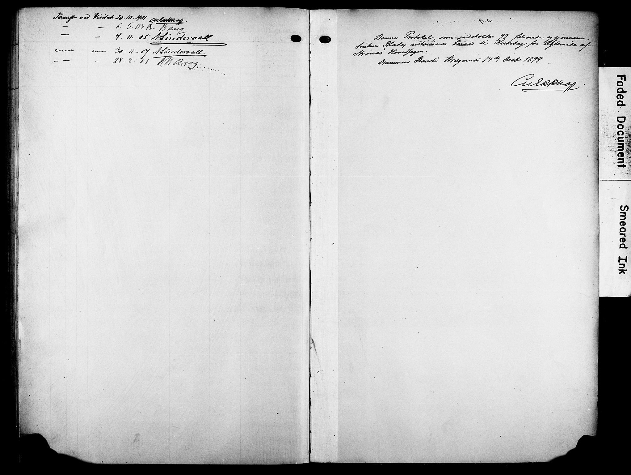Strømsø kirkebøker, SAKO/A-246/F/Fa/L0024: Parish register (official) no. I 24, 1899-1912