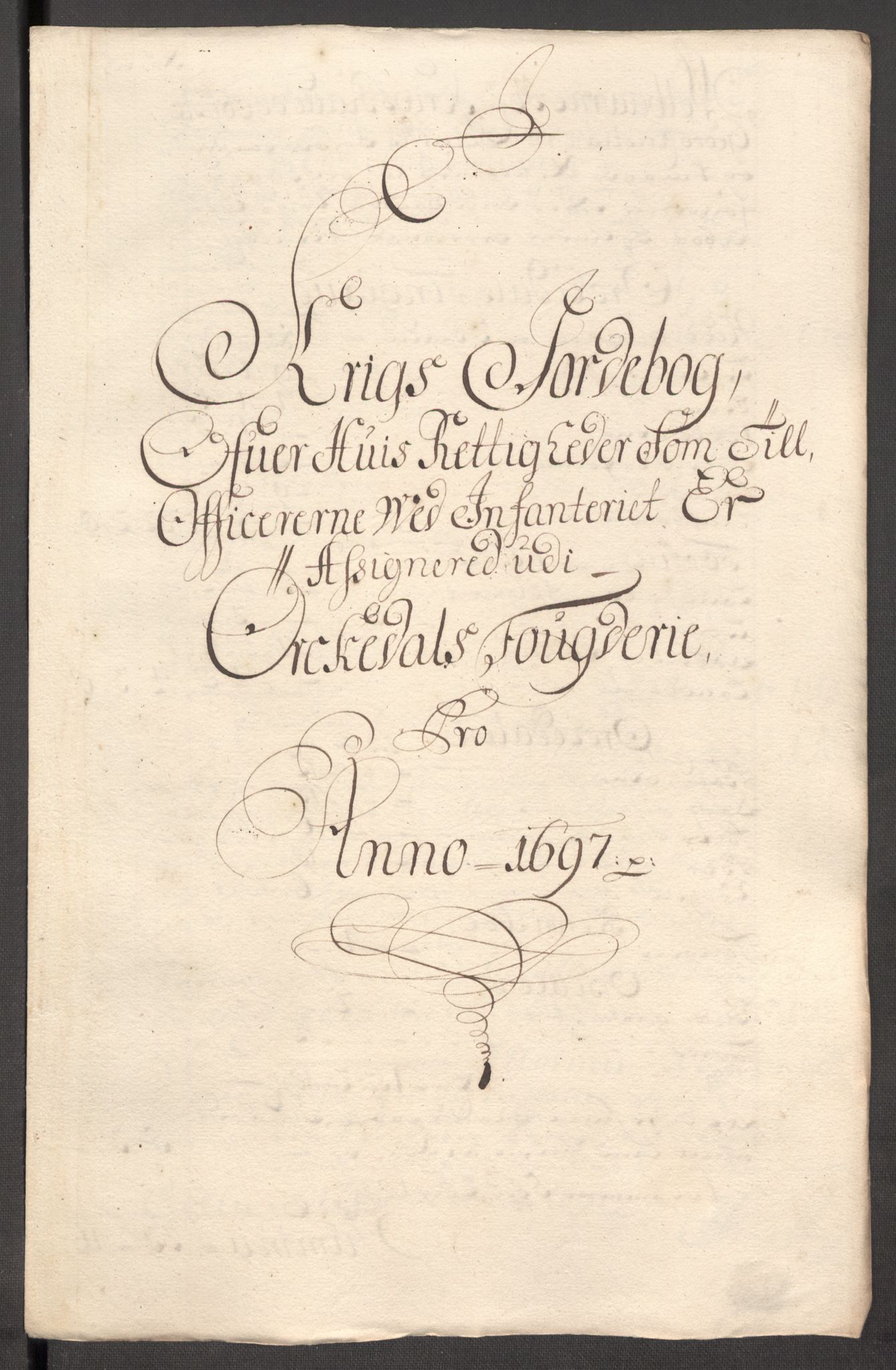 Rentekammeret inntil 1814, Reviderte regnskaper, Fogderegnskap, RA/EA-4092/R60/L3947: Fogderegnskap Orkdal og Gauldal, 1697, p. 205