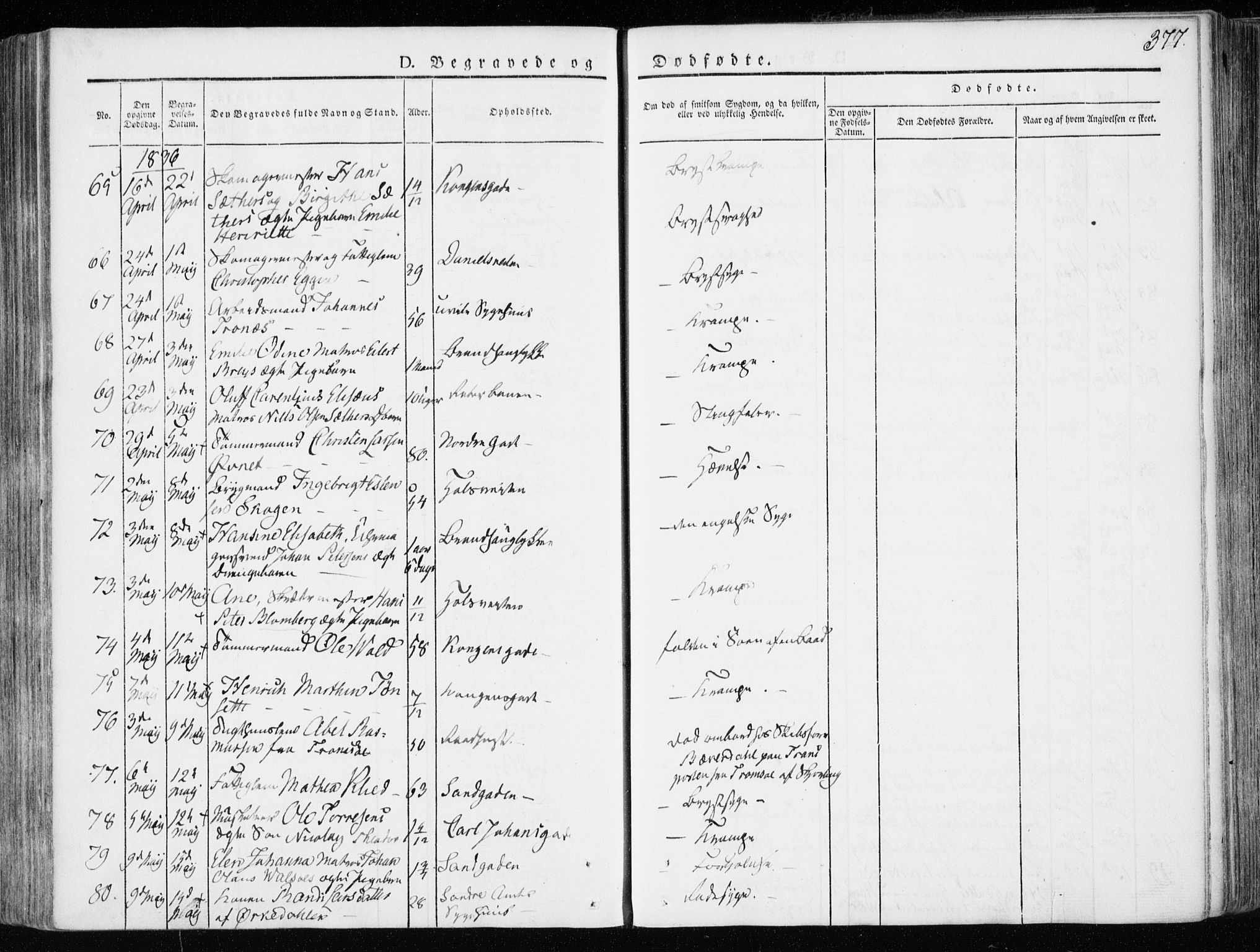 Ministerialprotokoller, klokkerbøker og fødselsregistre - Sør-Trøndelag, AV/SAT-A-1456/601/L0047: Parish register (official) no. 601A15, 1831-1839, p. 377