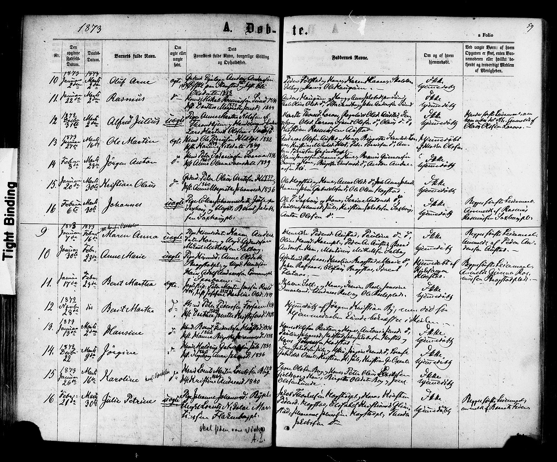 Ministerialprotokoller, klokkerbøker og fødselsregistre - Nord-Trøndelag, SAT/A-1458/730/L0284: Parish register (official) no. 730A09, 1866-1878, p. 59