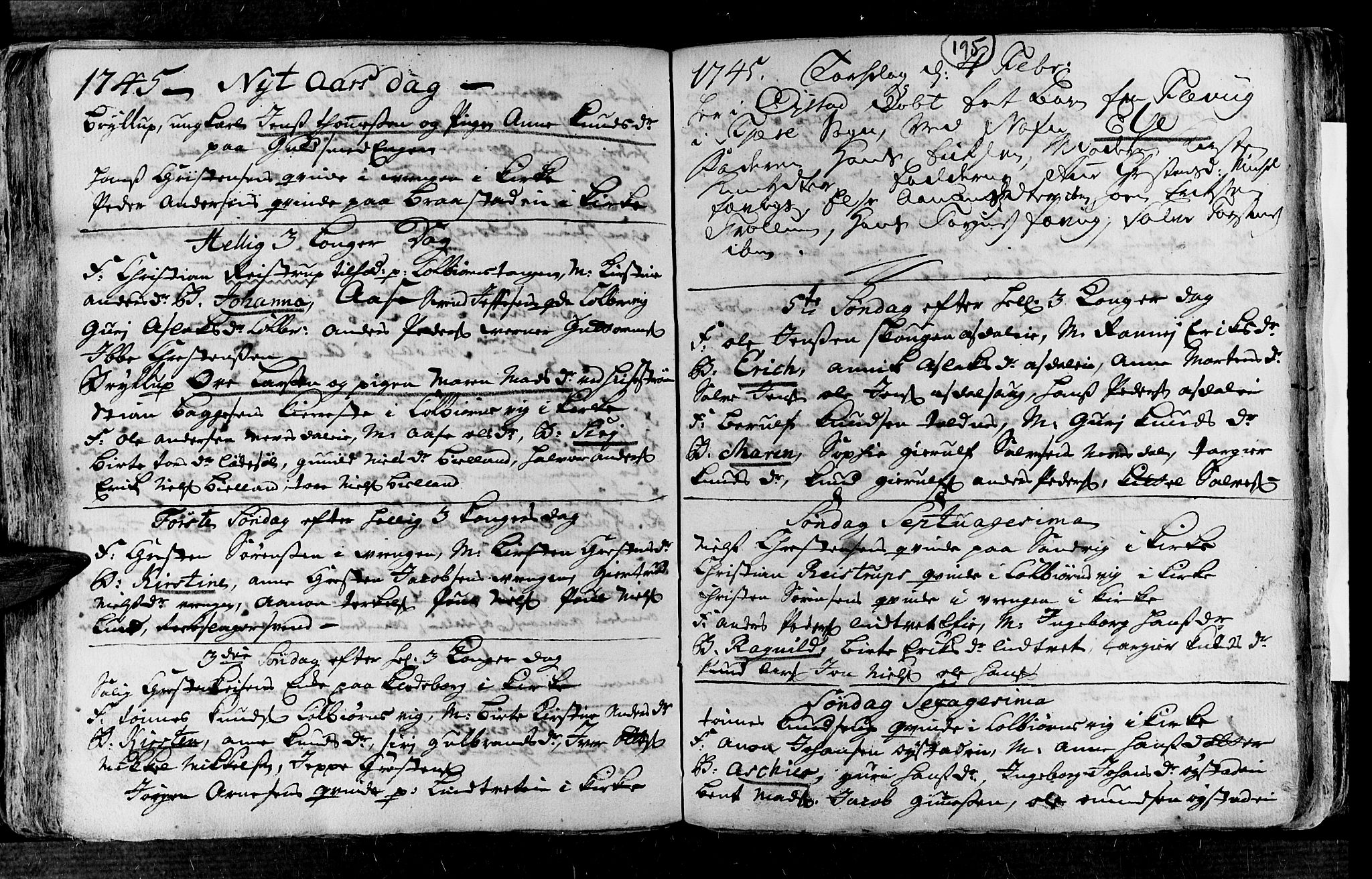 Øyestad sokneprestkontor, AV/SAK-1111-0049/F/Fa/L0004: Parish register (official) no. A 4, 1730-1750, p. 195