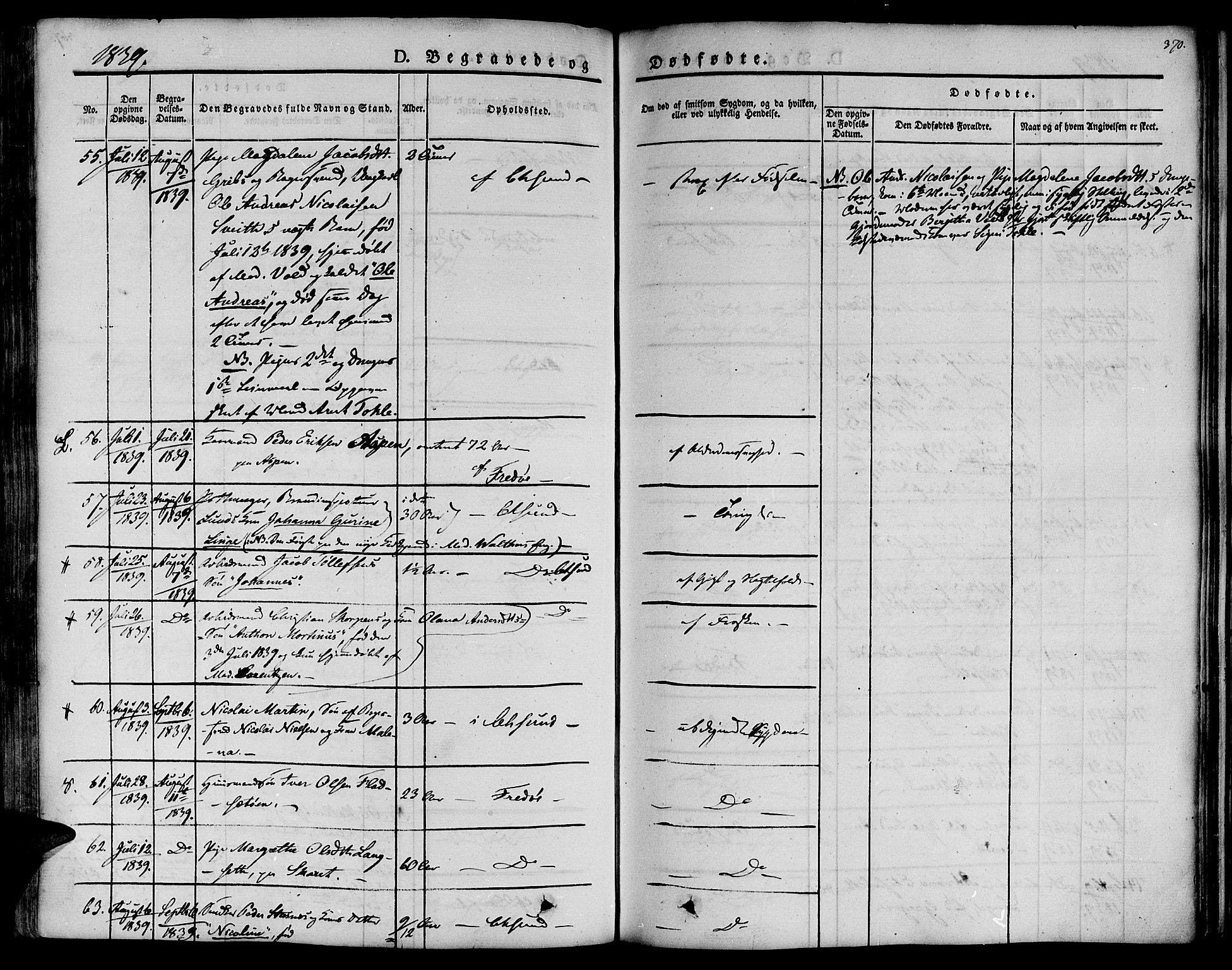 Ministerialprotokoller, klokkerbøker og fødselsregistre - Møre og Romsdal, AV/SAT-A-1454/572/L0843: Parish register (official) no. 572A06, 1832-1842, p. 370