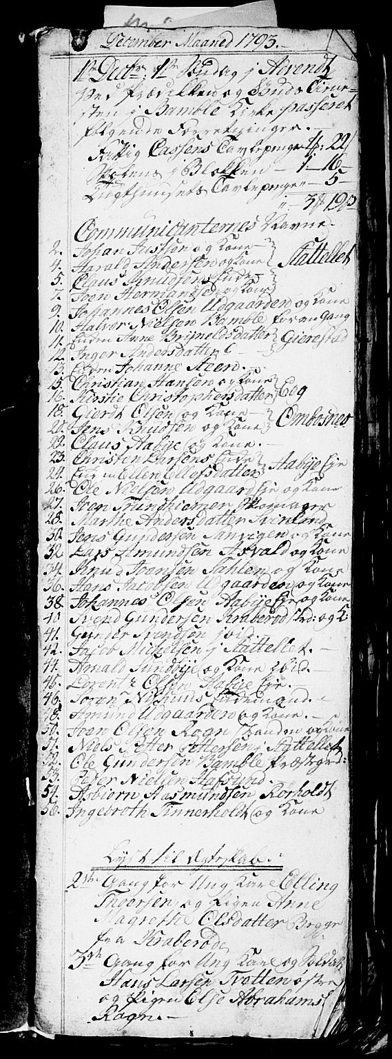 Bamble kirkebøker, SAKO/A-253/G/Ga/L0002: Parish register (copy) no. I 2, 1794-1800