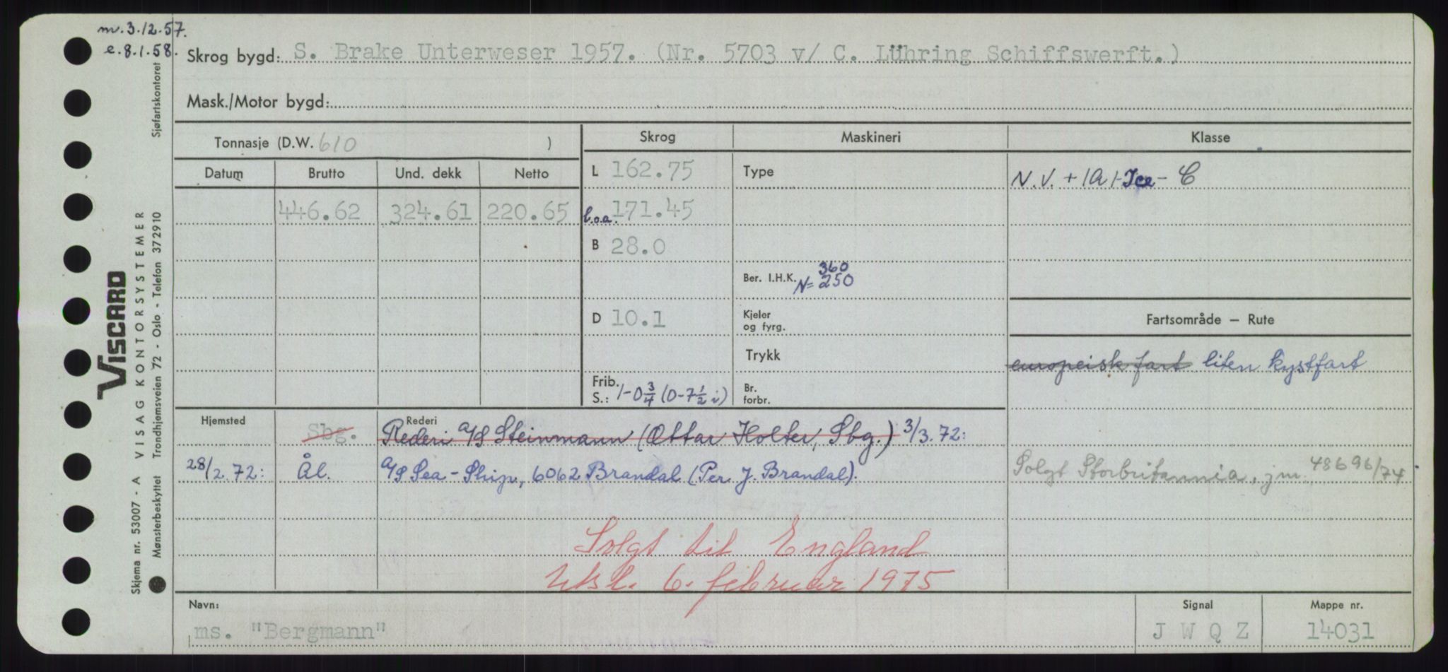 Sjøfartsdirektoratet med forløpere, Skipsmålingen, AV/RA-S-1627/H/Hd/L0003: Fartøy, B-Bev, p. 815