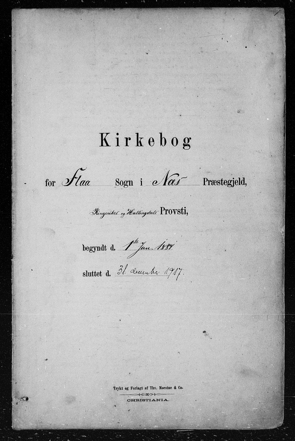 Nes kirkebøker, SAKO/A-236/F/Fa/L0012: Parish register (official) no. 12, 1881-1917, p. 1