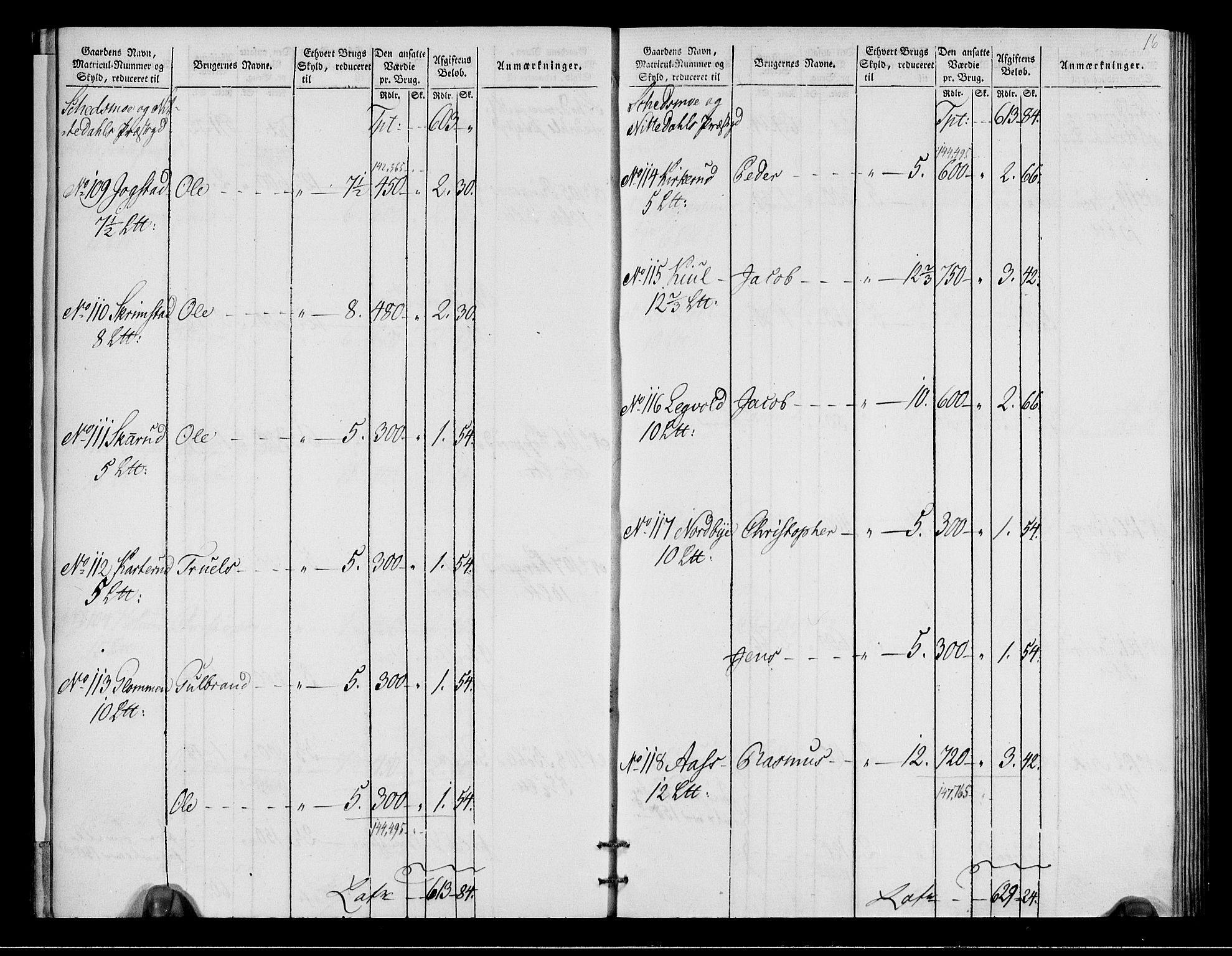 Rentekammeret inntil 1814, Realistisk ordnet avdeling, AV/RA-EA-4070/N/Ne/Nea/L0018: Nedre Romerike fogderi. Oppebørselsregister, 1803-1804, p. 17