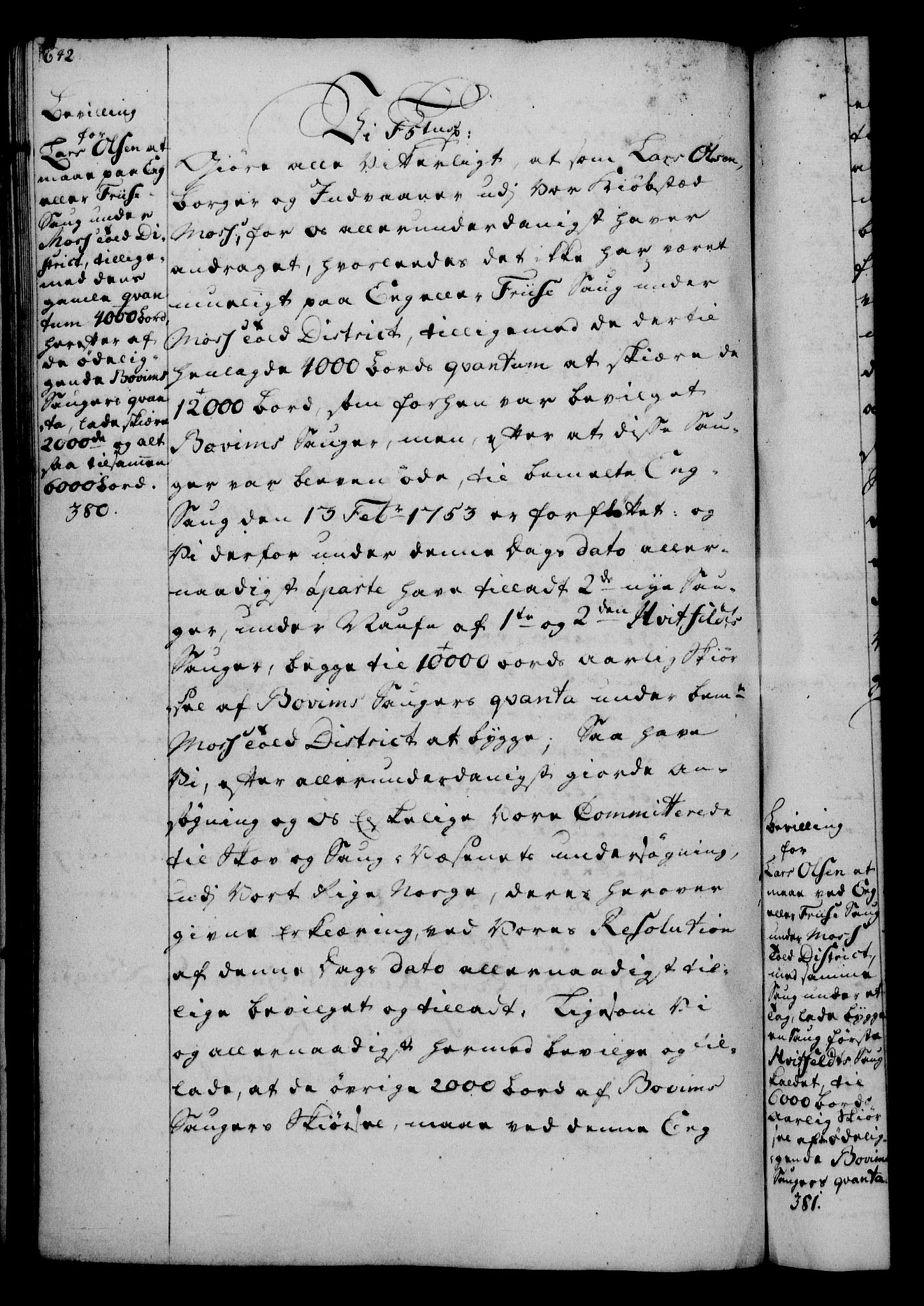 Rentekammeret, Kammerkanselliet, AV/RA-EA-3111/G/Gg/Gga/L0006: Norsk ekspedisjonsprotokoll med register (merket RK 53.6), 1749-1759, p. 642