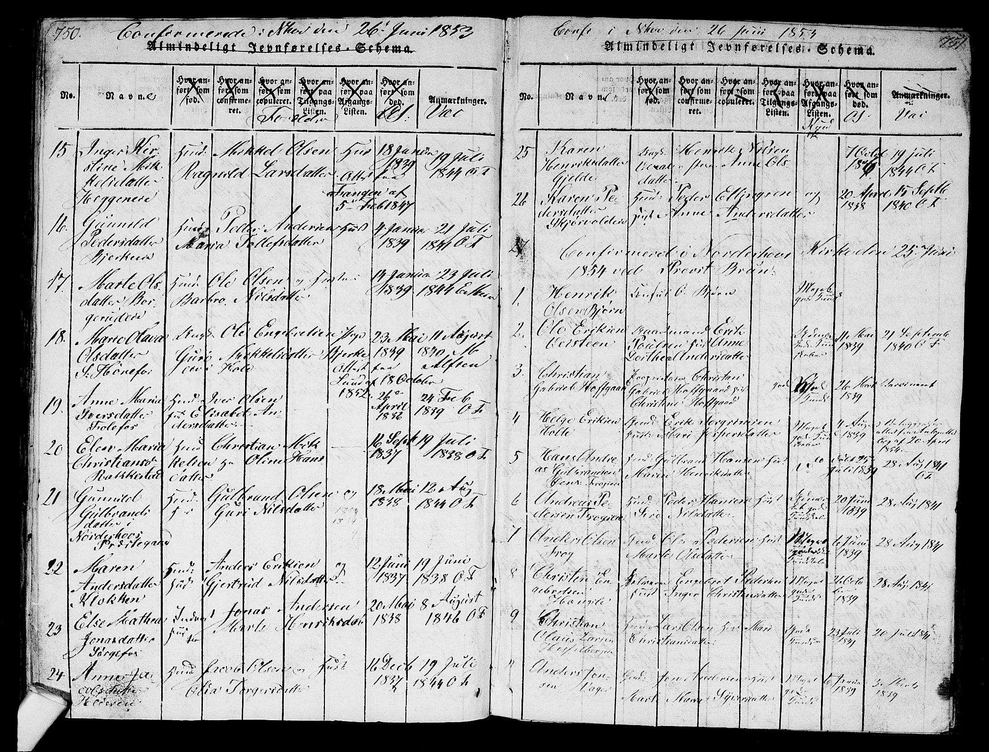 Norderhov kirkebøker, SAKO/A-237/G/Ga/L0003: Parish register (copy) no. I 3 /1, 1814-1876, p. 750-751