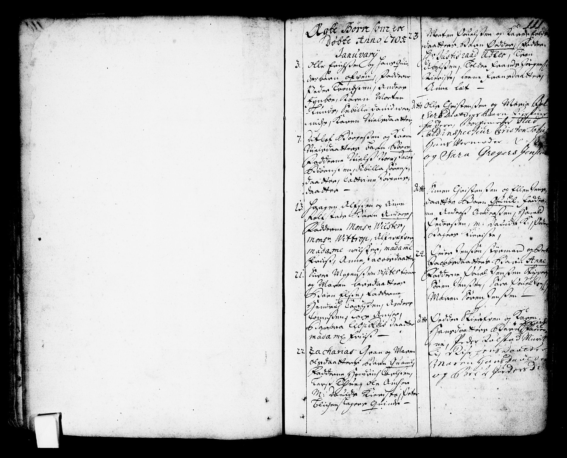 Oslo domkirke Kirkebøker, SAO/A-10752/F/Fa/L0002: Parish register (official) no. 2, 1705-1730, p. 111