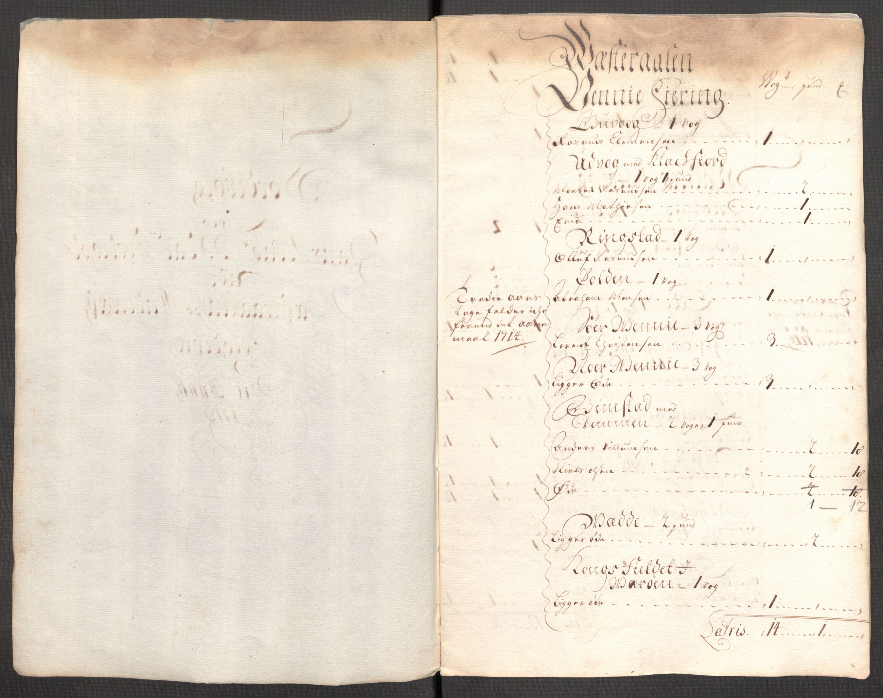 Rentekammeret inntil 1814, Reviderte regnskaper, Fogderegnskap, AV/RA-EA-4092/R67/L4679: Fogderegnskap Vesterålen, Andenes og Lofoten, 1711-1713, p. 202