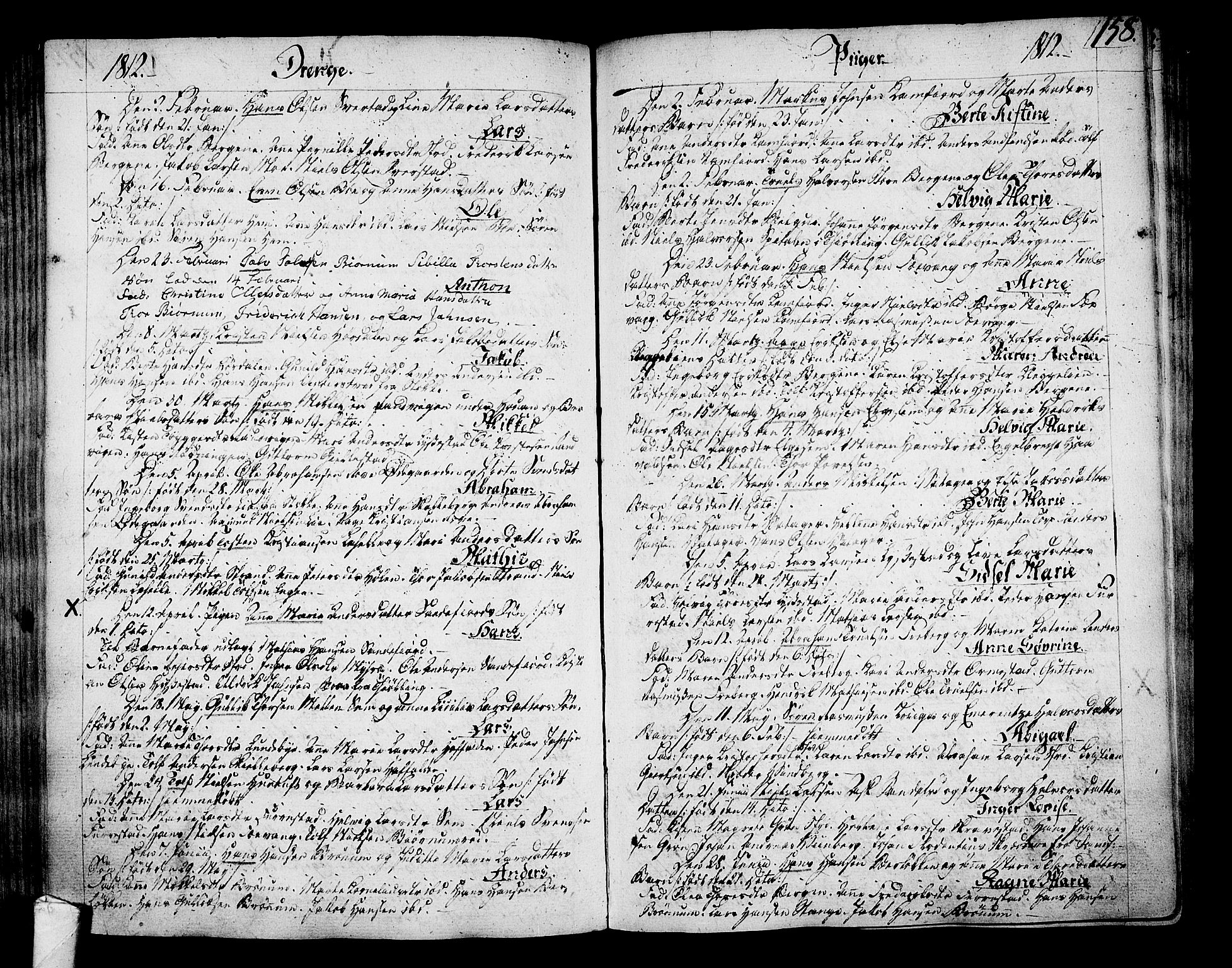 Sandar kirkebøker, SAKO/A-243/F/Fa/L0003: Parish register (official) no. 3, 1789-1814, p. 158