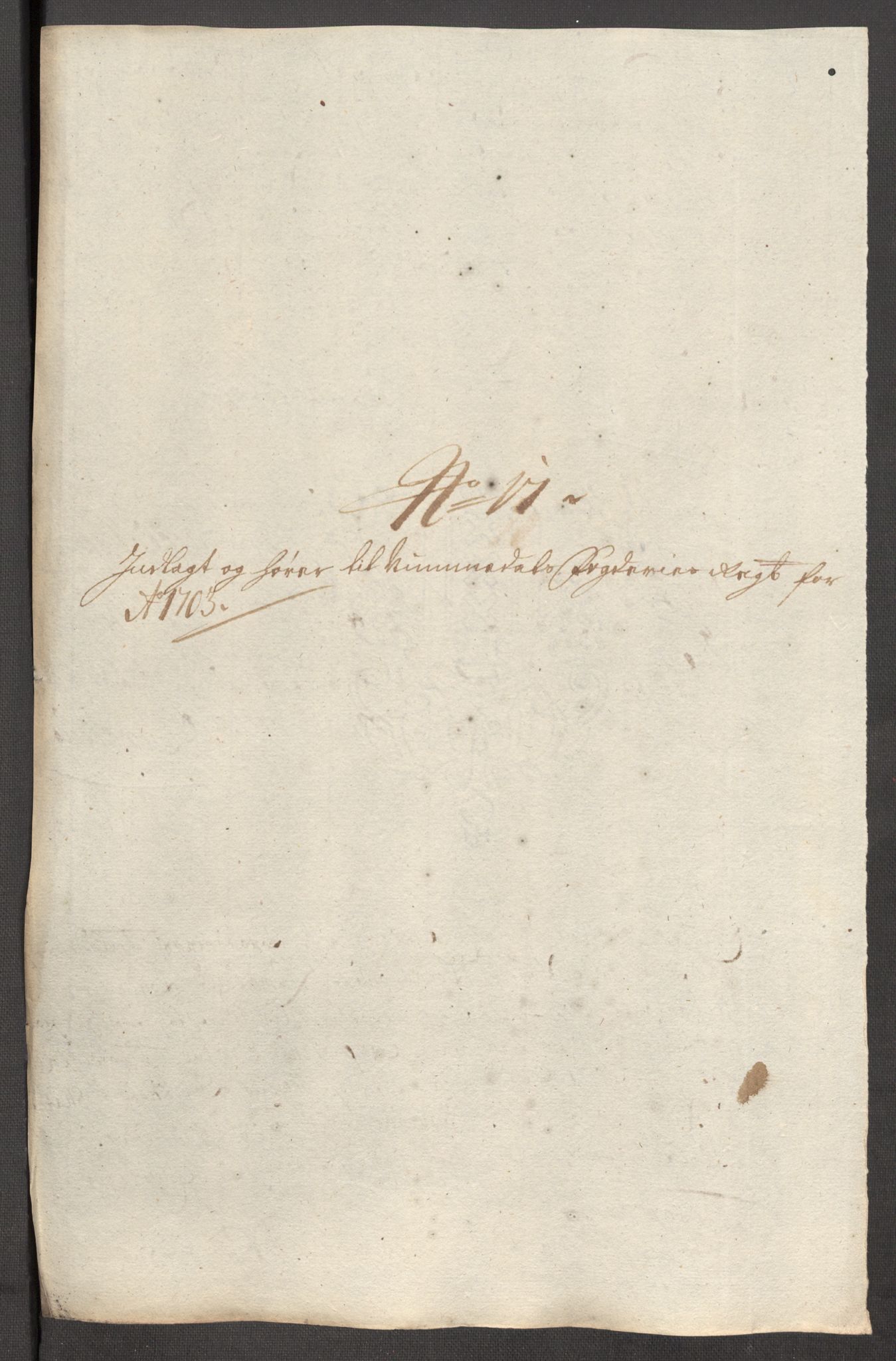 Rentekammeret inntil 1814, Reviderte regnskaper, Fogderegnskap, AV/RA-EA-4092/R64/L4428: Fogderegnskap Namdal, 1703-1704, p. 144