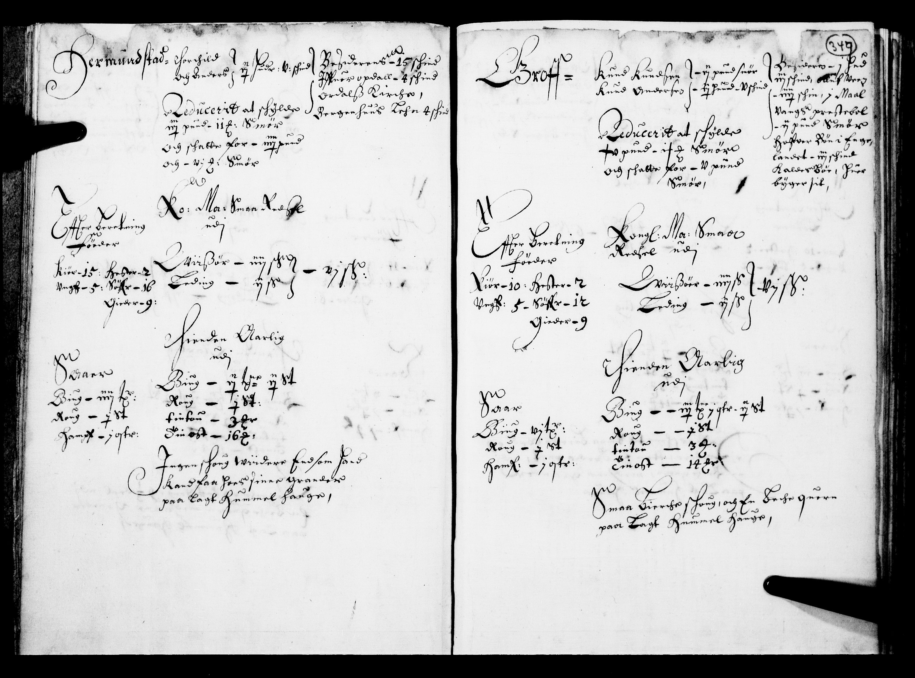 Rentekammeret inntil 1814, Realistisk ordnet avdeling, AV/RA-EA-4070/N/Nb/Nba/L0017: Hadeland og Valdres fogderi, 2. del, 1669, p. 348b-349a