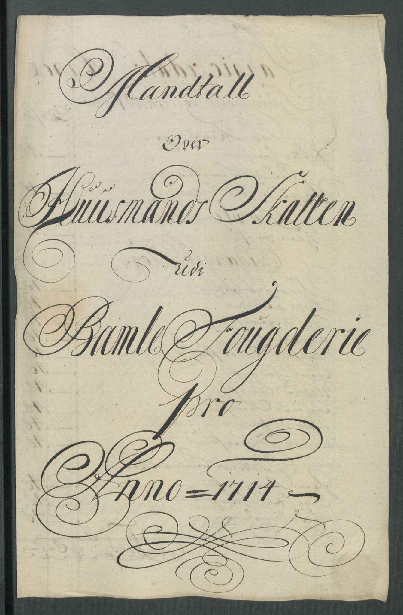 Rentekammeret inntil 1814, Reviderte regnskaper, Fogderegnskap, AV/RA-EA-4092/R36/L2126: Fogderegnskap Øvre og Nedre Telemark og Bamble, 1714, p. 99