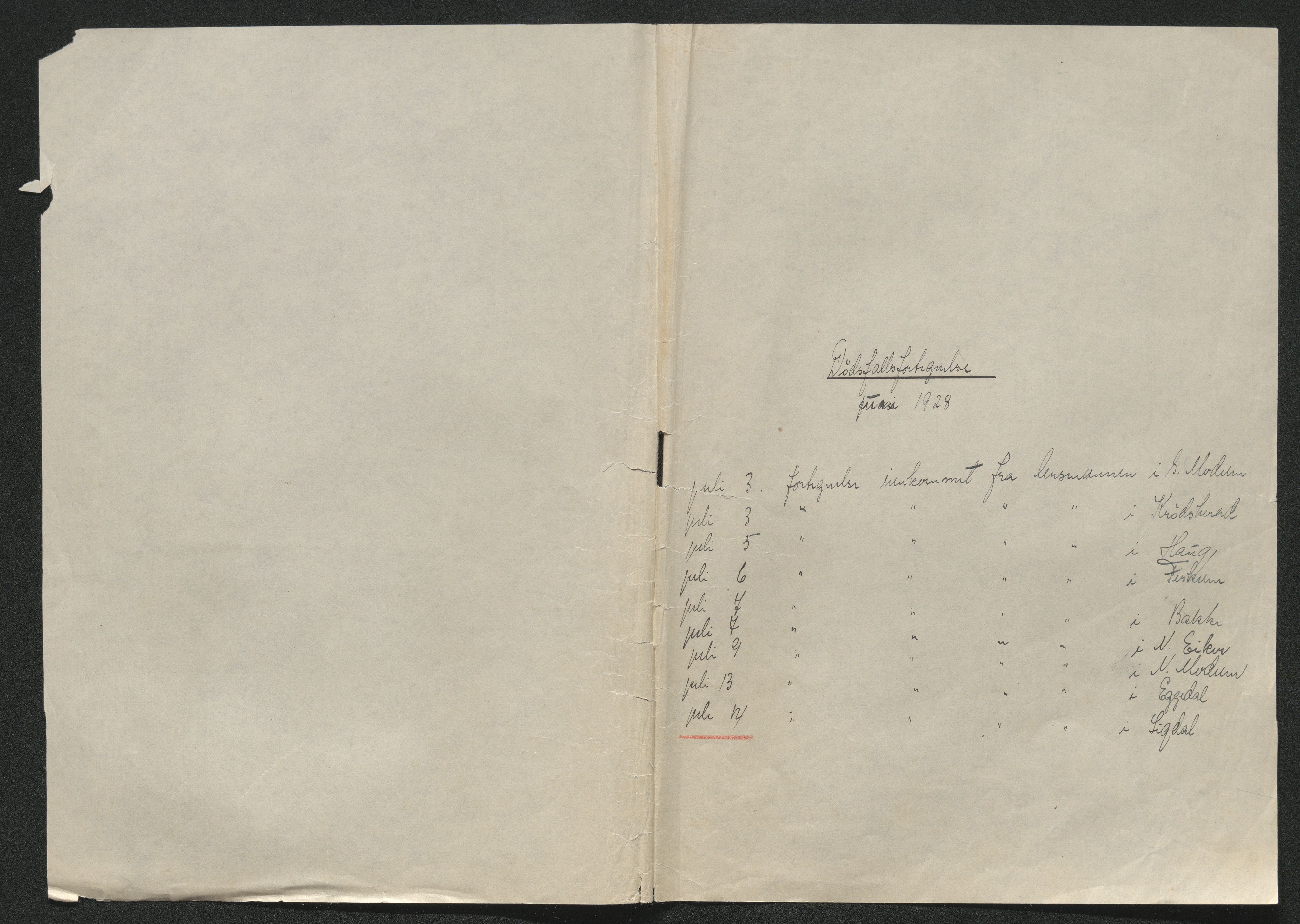 Eiker, Modum og Sigdal sorenskriveri, AV/SAKO-A-123/H/Ha/Hab/L0045: Dødsfallsmeldinger, 1928-1929, p. 269