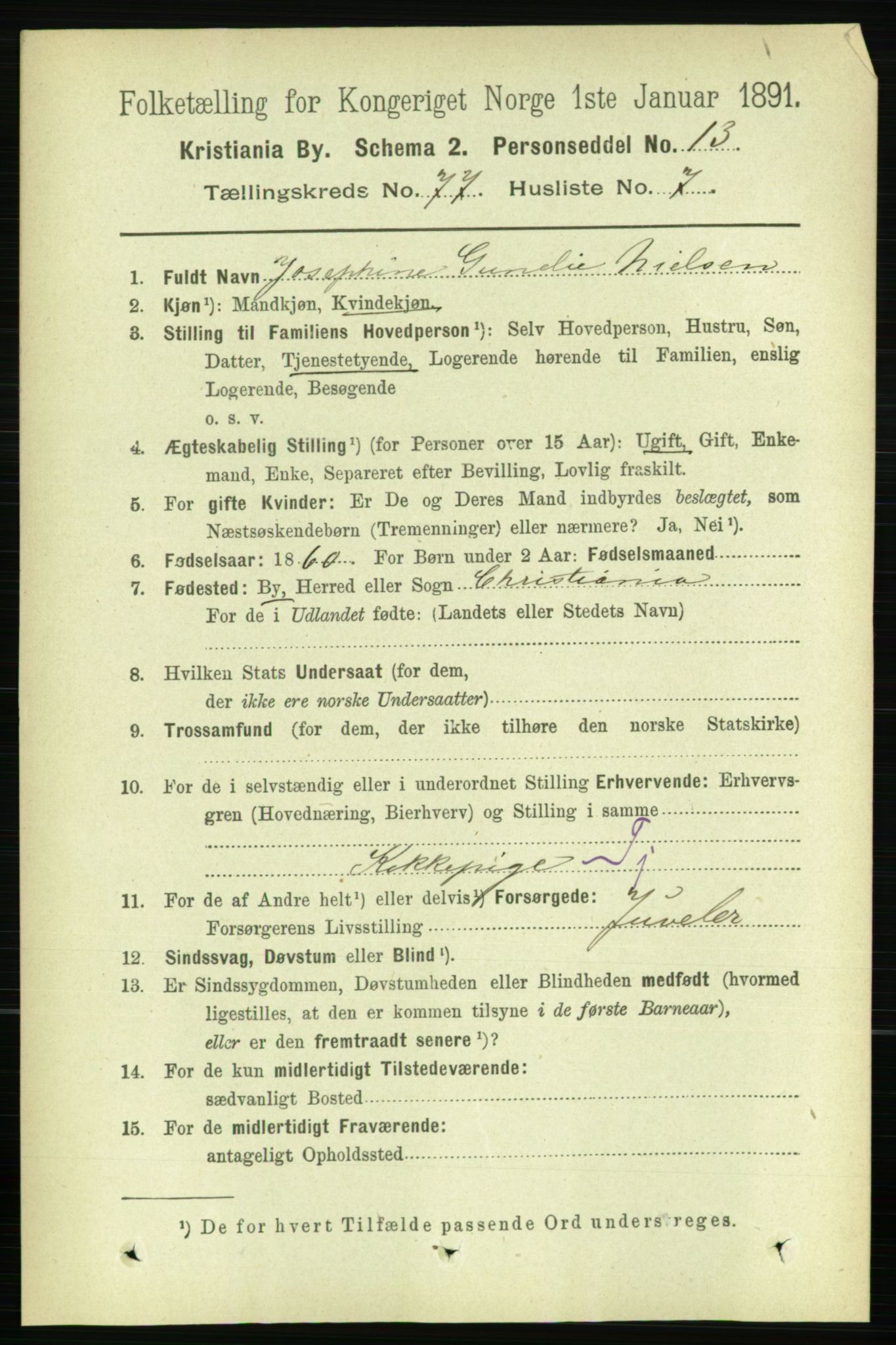 RA, 1891 census for 0301 Kristiania, 1891, p. 40723