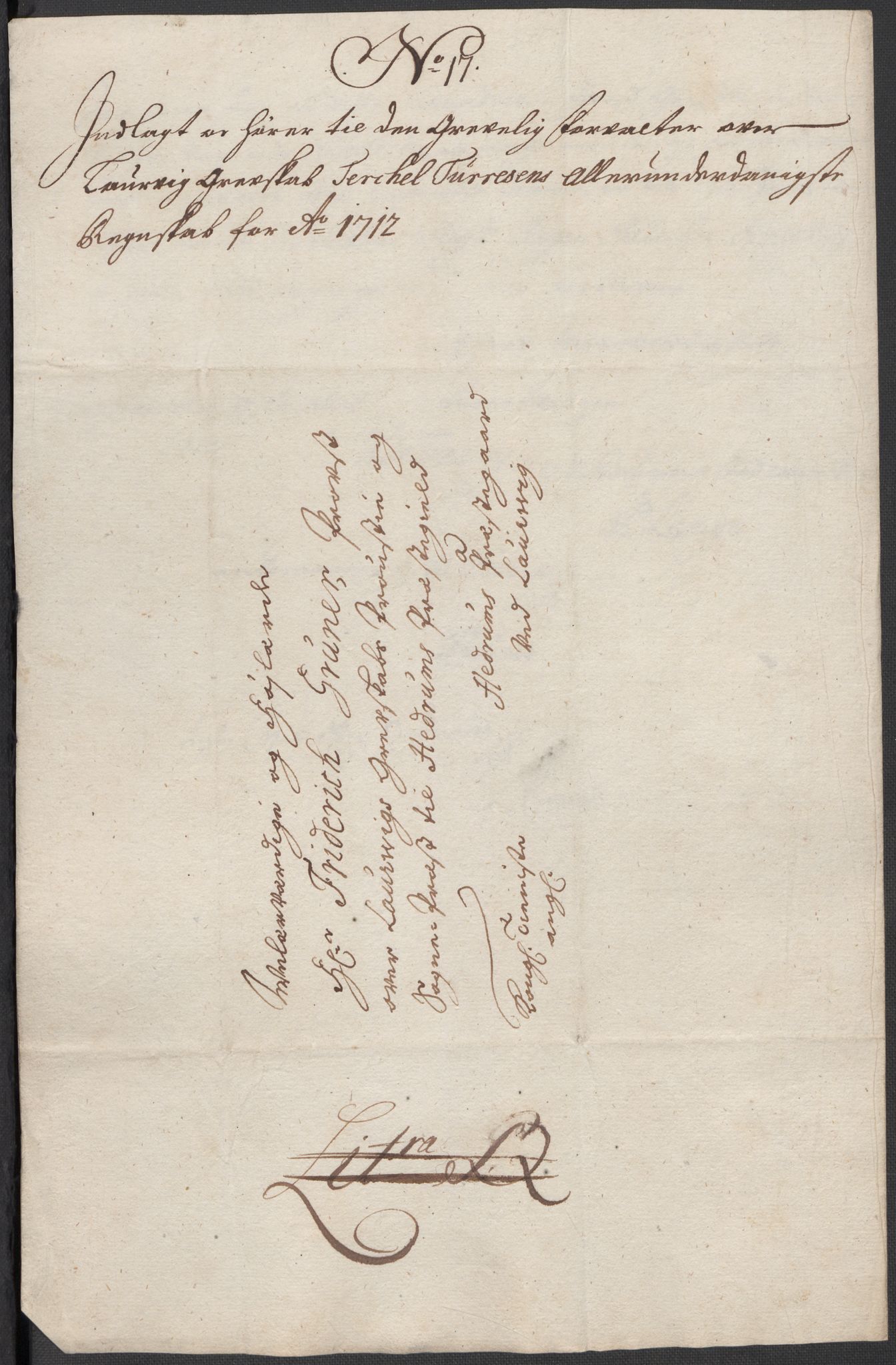 Rentekammeret inntil 1814, Reviderte regnskaper, Fogderegnskap, RA/EA-4092/R33/L1984: Fogderegnskap Larvik grevskap, 1712, p. 220