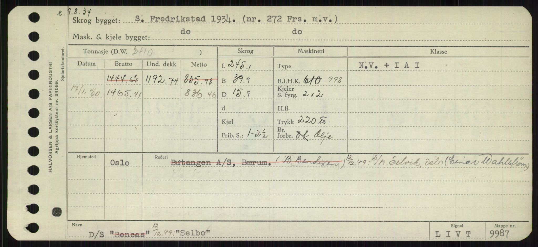 Sjøfartsdirektoratet med forløpere, Skipsmålingen, RA/S-1627/H/Hb/L0004: Fartøy, O-S, p. 303