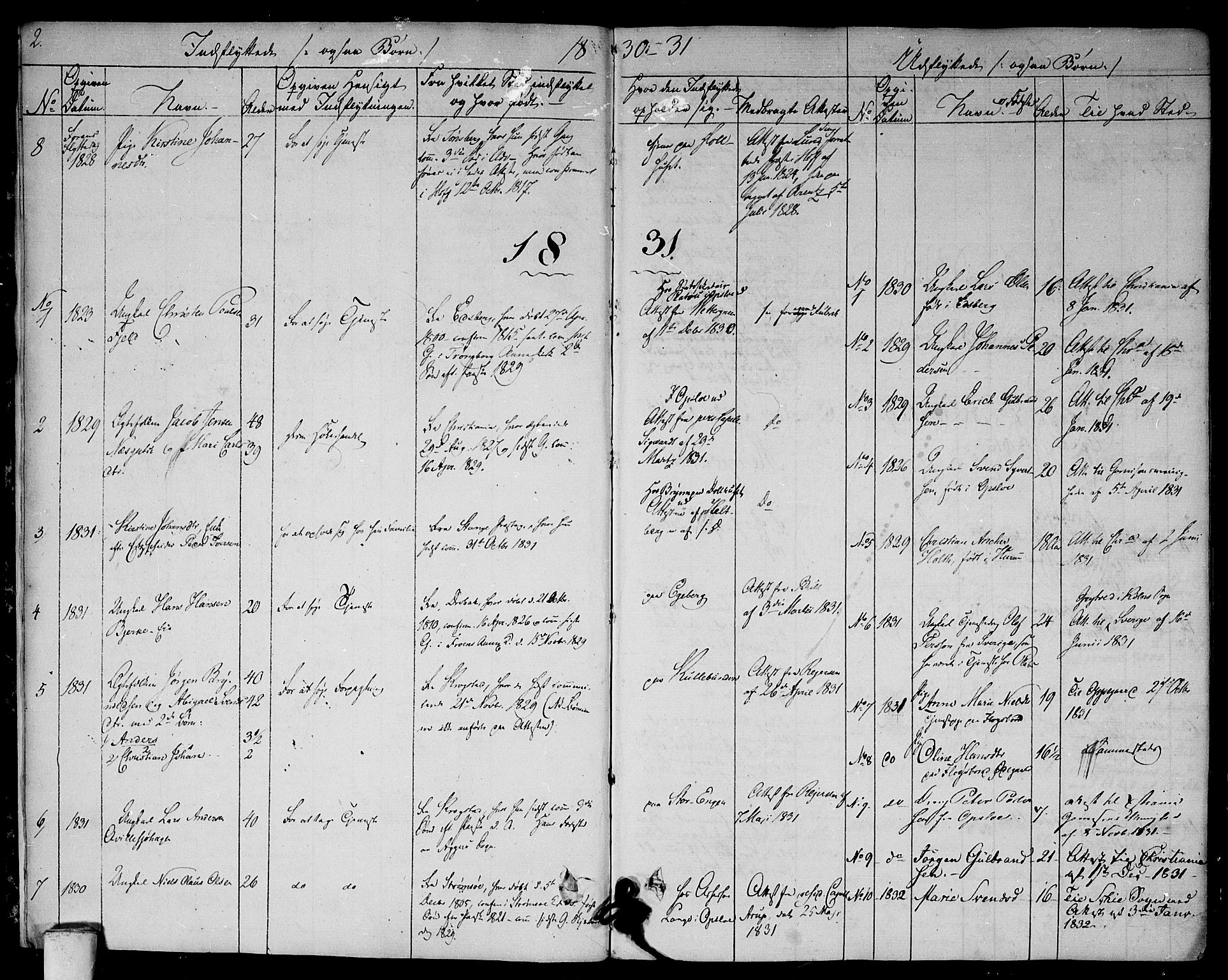 Aker prestekontor kirkebøker, SAO/A-10861/F/L0016: Parish register (official) no. 16, 1827-1841, p. 2