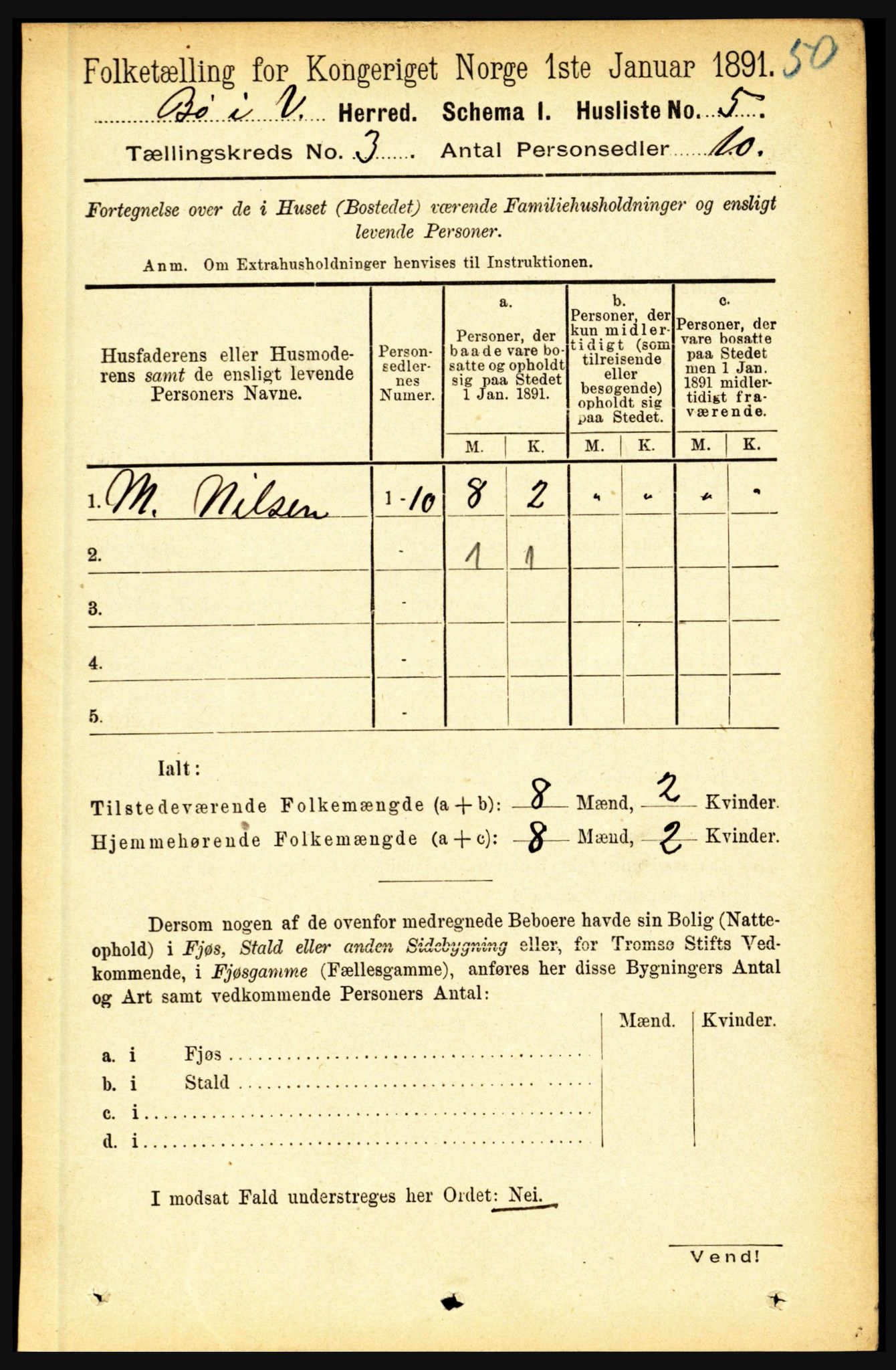 RA, 1891 census for 1867 Bø, 1891, p. 759