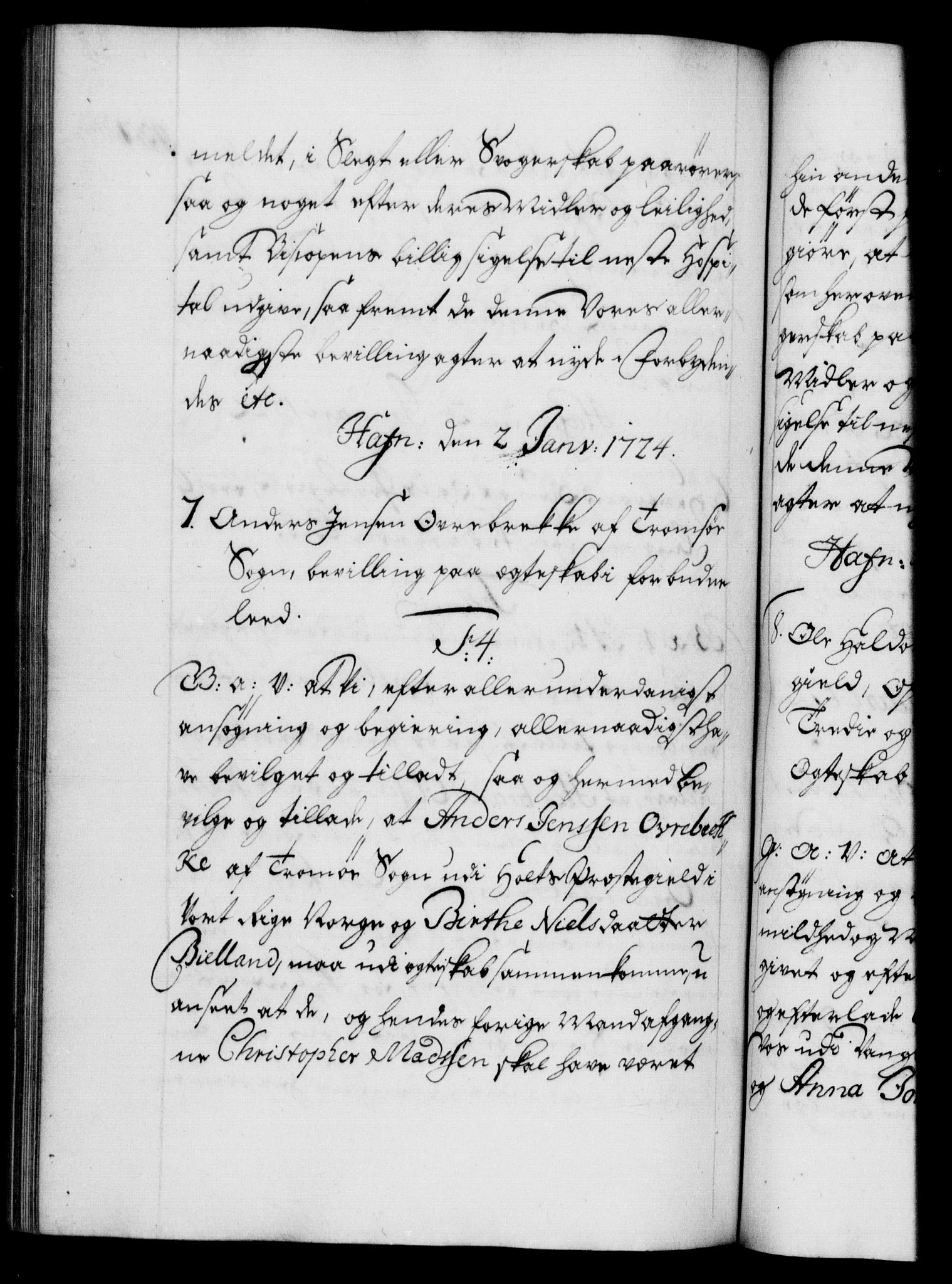 Danske Kanselli 1572-1799, AV/RA-EA-3023/F/Fc/Fca/Fcaa/L0023: Norske registre, 1720-1722, p. 437b