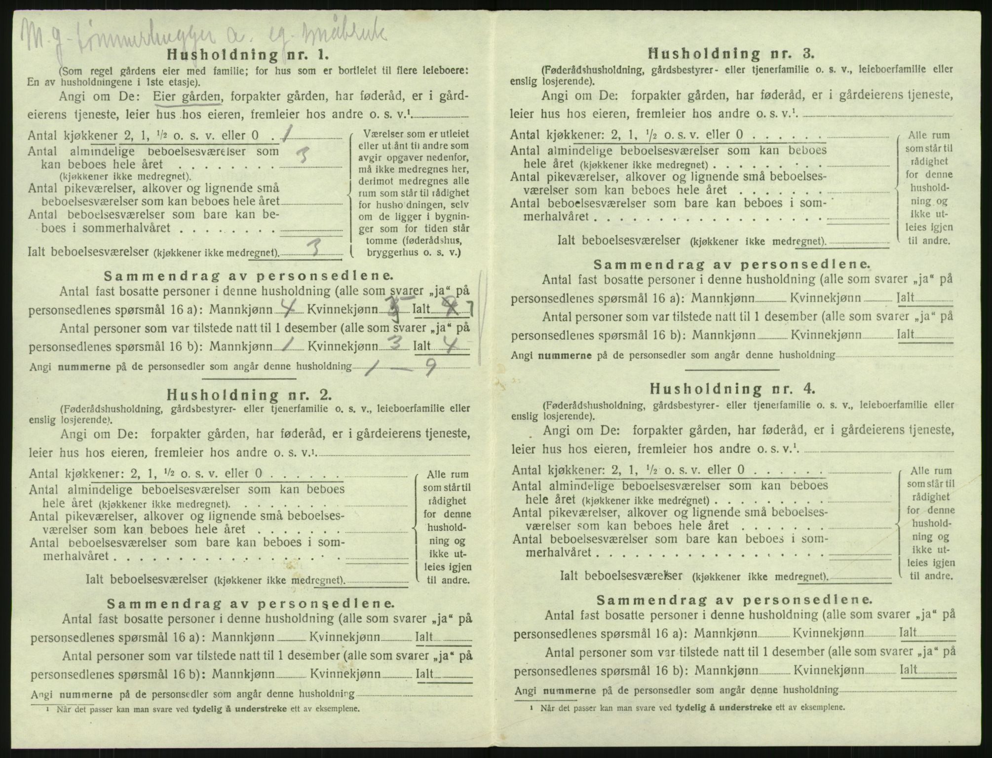 SAK, 1920 census for Søndeled, 1920, p. 1076