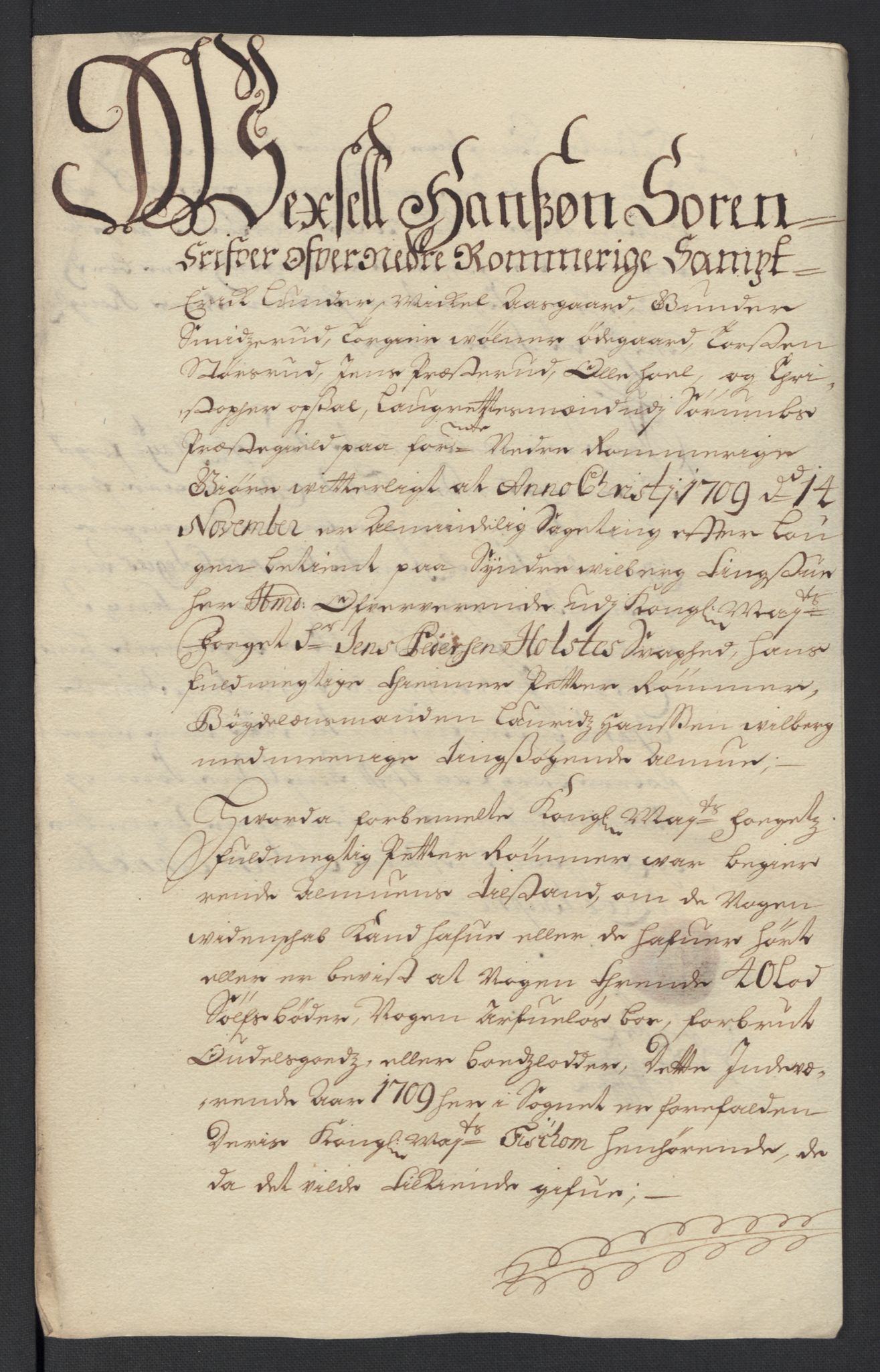 Rentekammeret inntil 1814, Reviderte regnskaper, Fogderegnskap, AV/RA-EA-4092/R11/L0591: Fogderegnskap Nedre Romerike, 1708-1709, p. 189