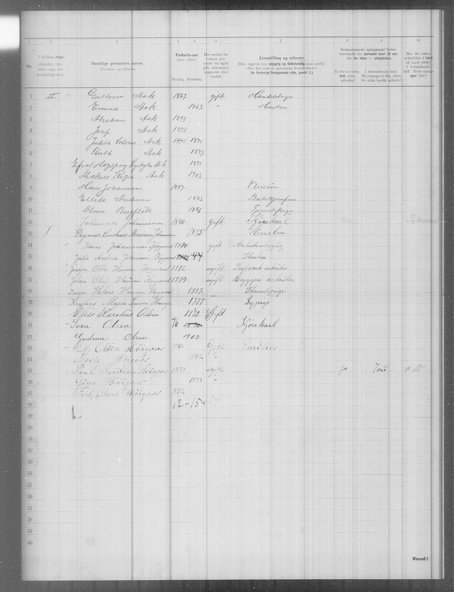 OBA, Municipal Census 1902 for Kristiania, 1902, p. 6972