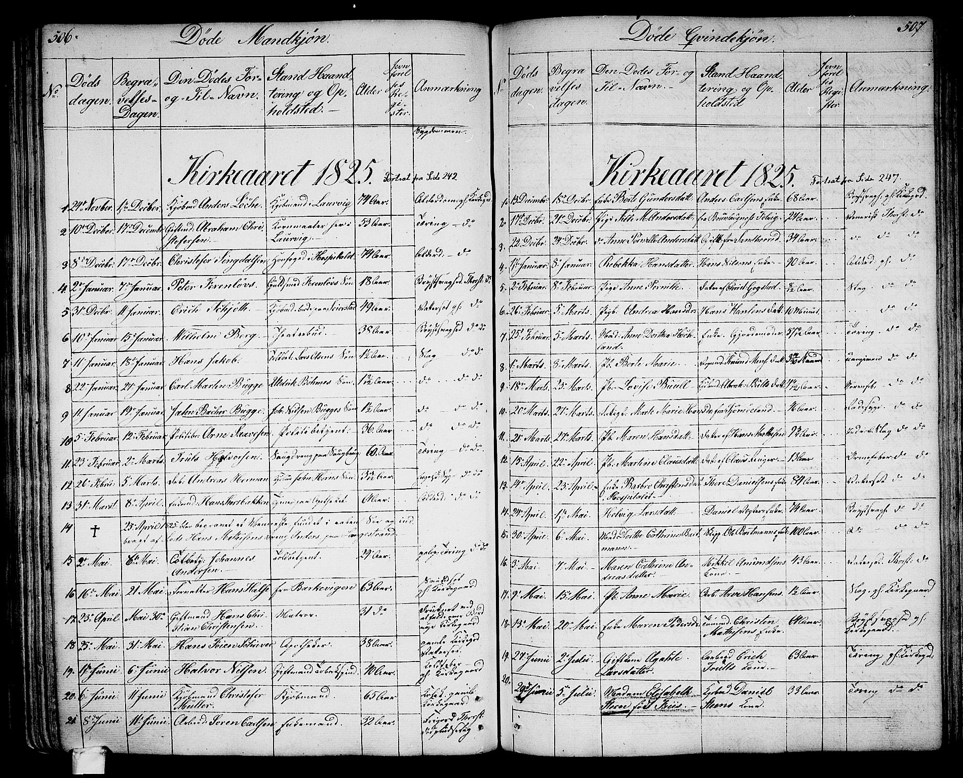Larvik kirkebøker, SAKO/A-352/G/Ga/L0002: Parish register (copy) no. I 2, 1807-1830, p. 506-507