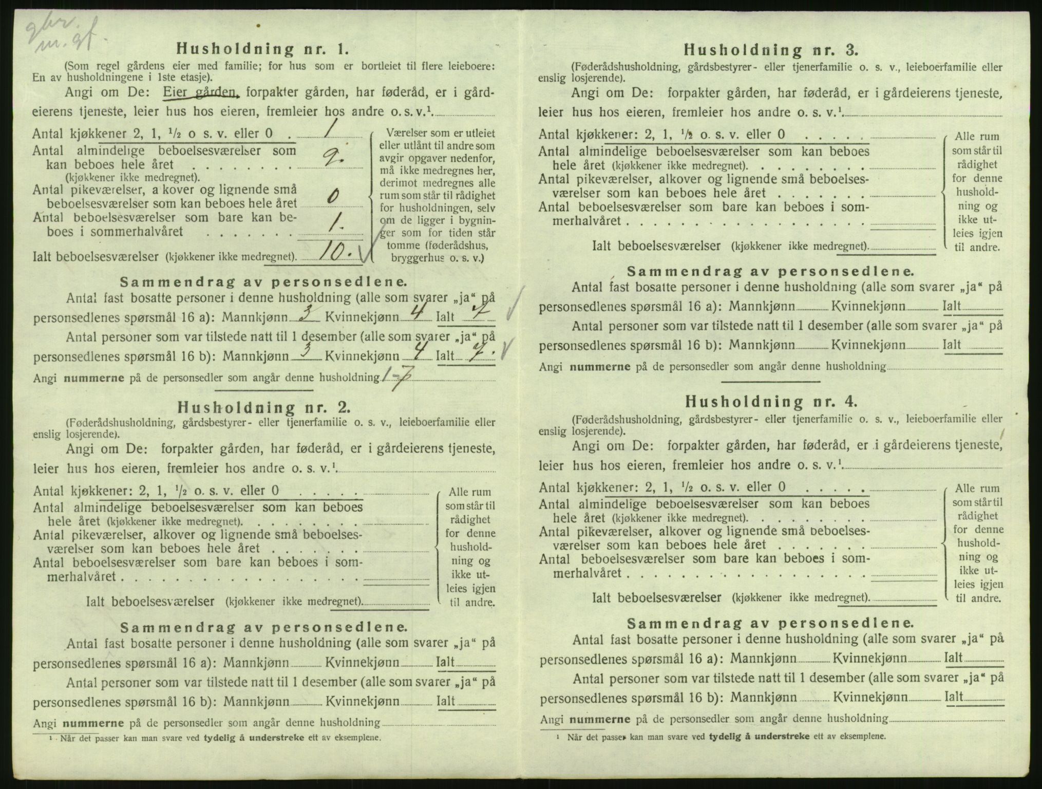 SAK, 1920 census for Eide, 1920, p. 31