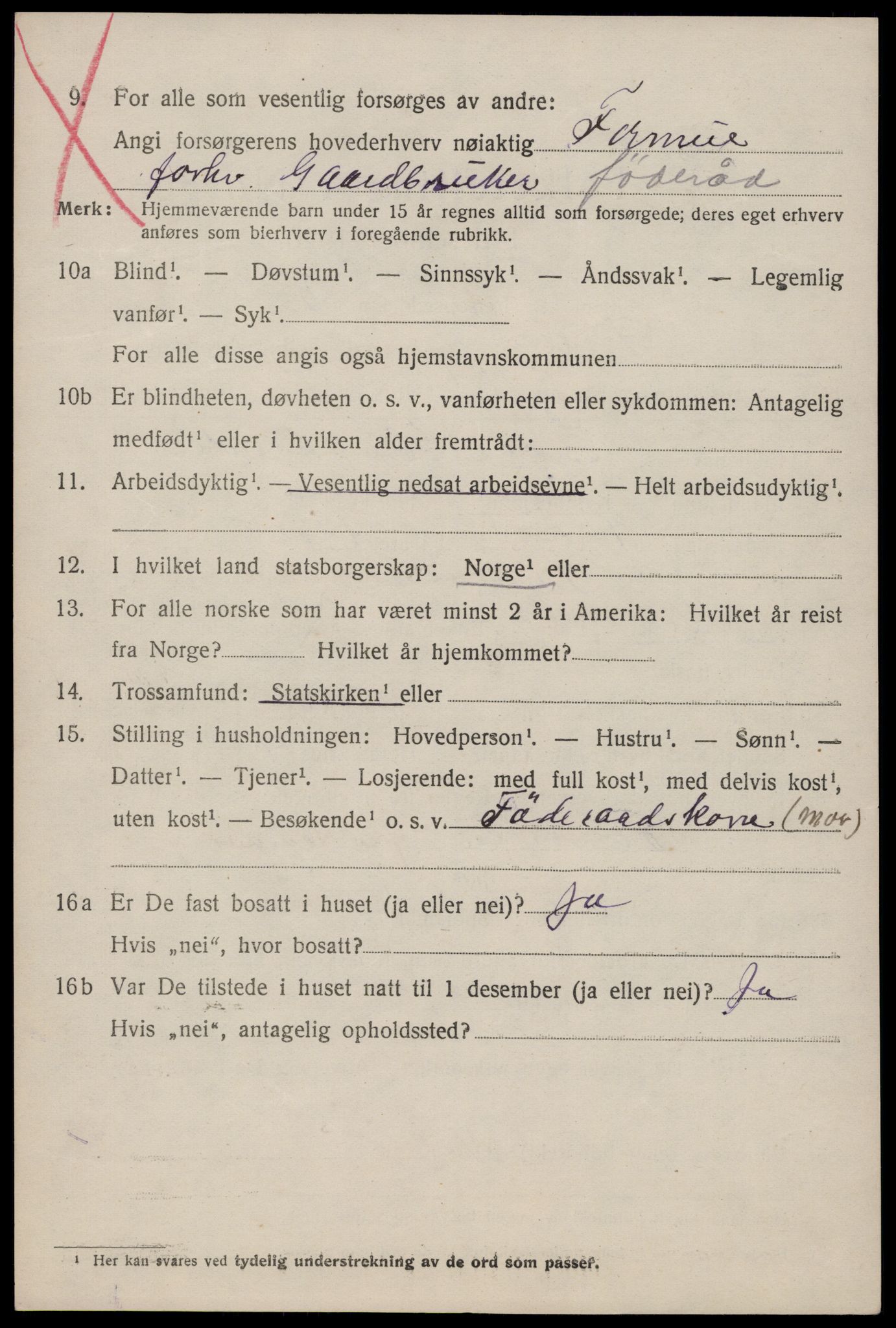 SAKO, 1920 census for Fyresdal, 1920, p. 4034