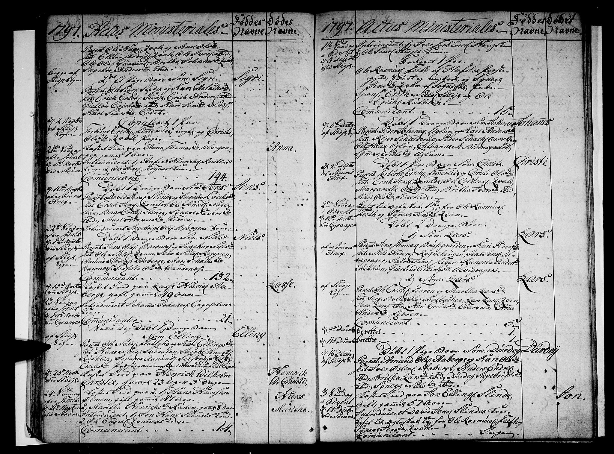 Sogndal sokneprestembete, AV/SAB-A-81301/H/Haa/Haaa/L0008: Parish register (official) no. A 8, 1795-1809, p. 31