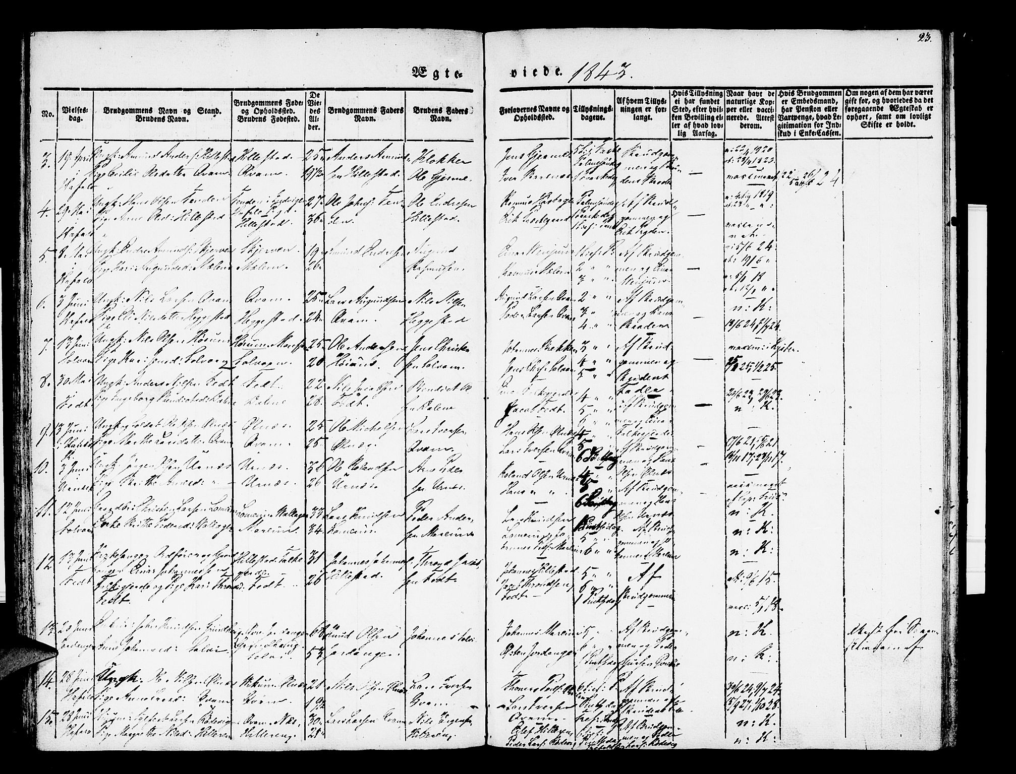 Hafslo sokneprestembete, AV/SAB-A-80301/H/Haa/Haaa/L0007: Parish register (official) no. A 7, 1834-1854, p. 23