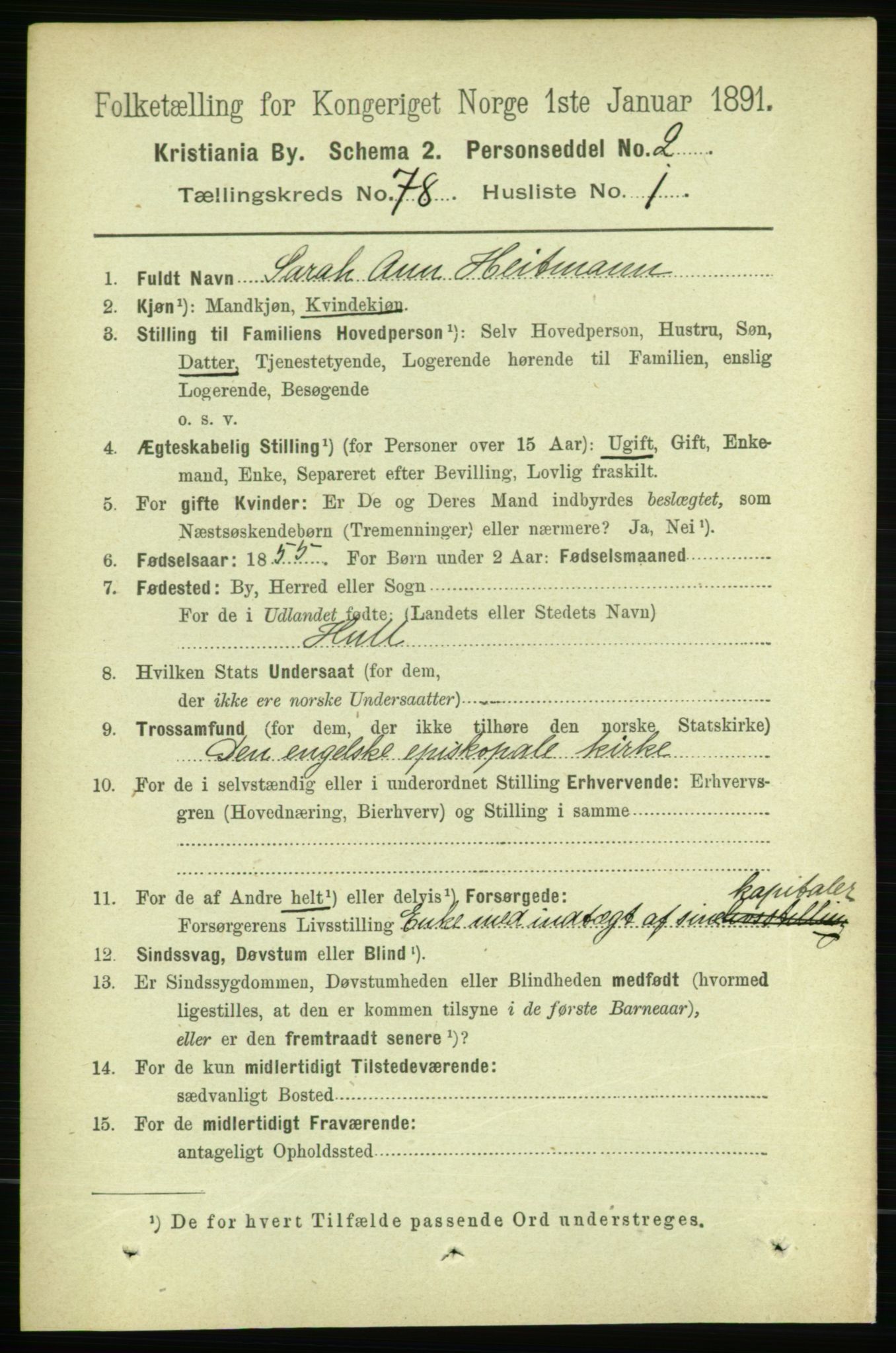 RA, 1891 census for 0301 Kristiania, 1891, p. 40897