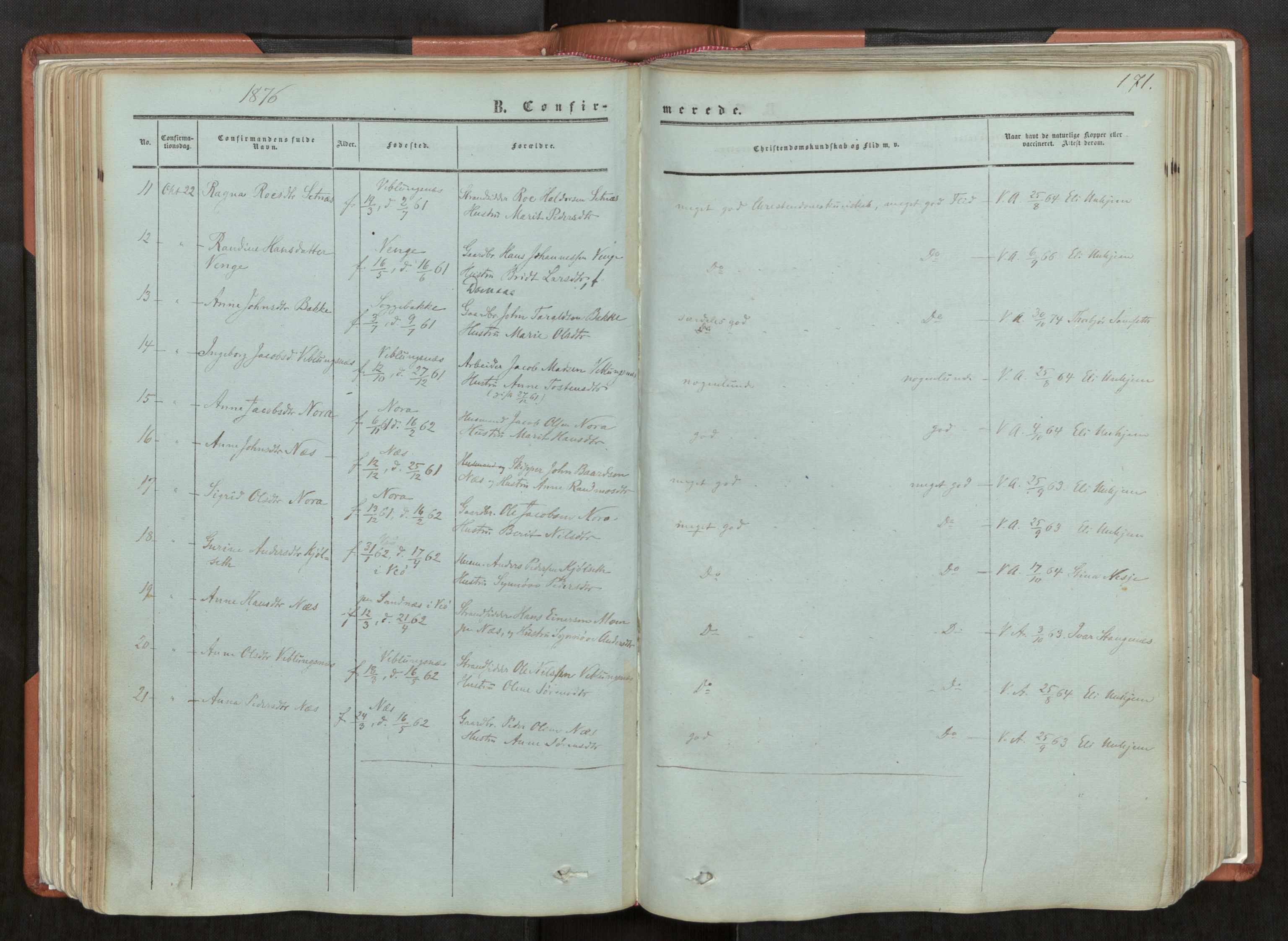 Ministerialprotokoller, klokkerbøker og fødselsregistre - Møre og Romsdal, AV/SAT-A-1454/544/L0572: Parish register (official) no. 544A05, 1854-1886, p. 171