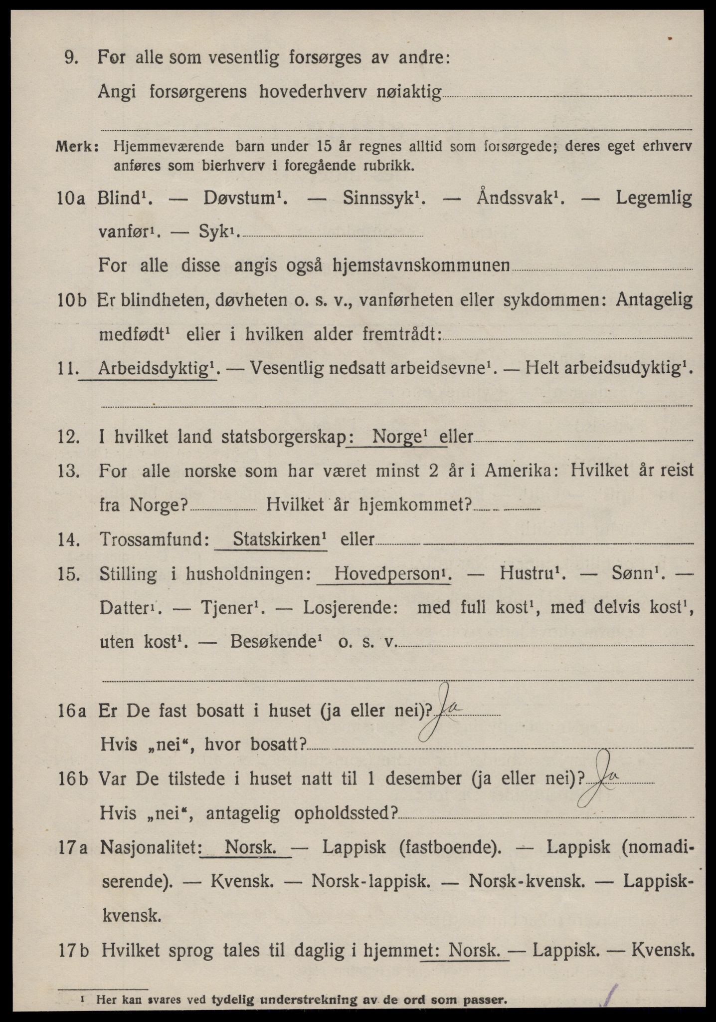 SAT, 1920 census for Hitra, 1920, p. 3056