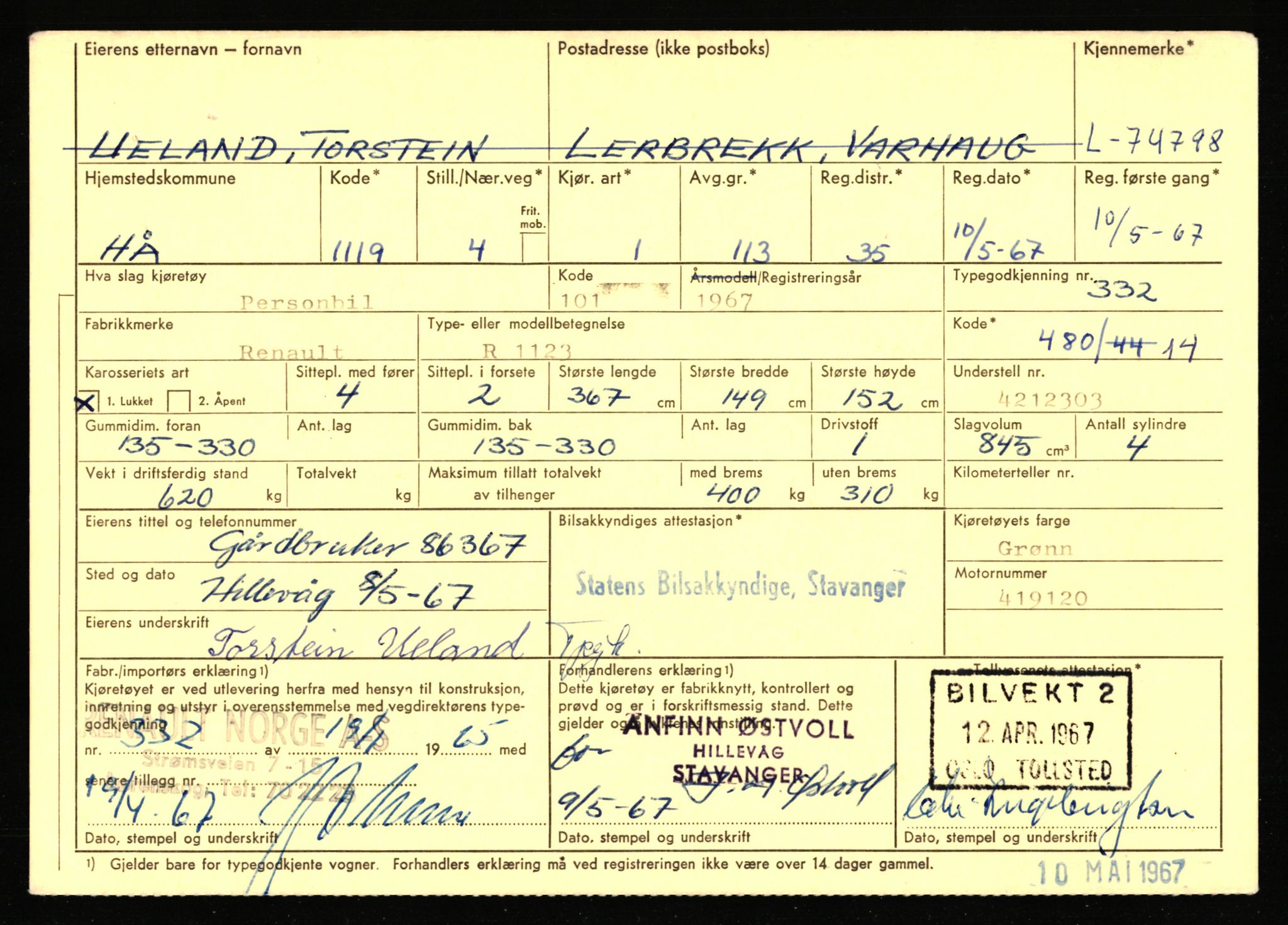 Stavanger trafikkstasjon, AV/SAST-A-101942/0/F/L0067: L-71600 - L-74999, 1930-1971, p. 2224