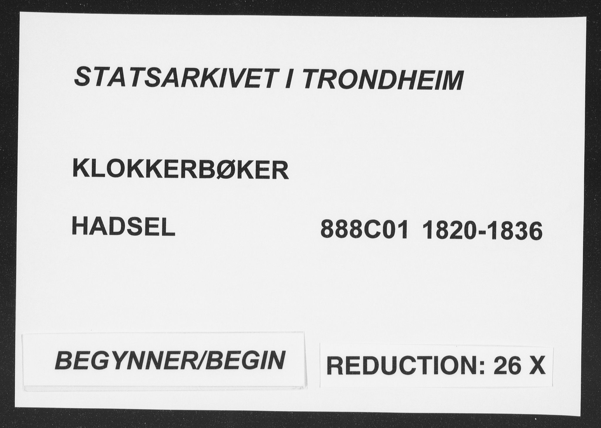 Ministerialprotokoller, klokkerbøker og fødselsregistre - Nordland, SAT/A-1459/888/L1262: Parish register (copy) no. 888C01, 1820-1836