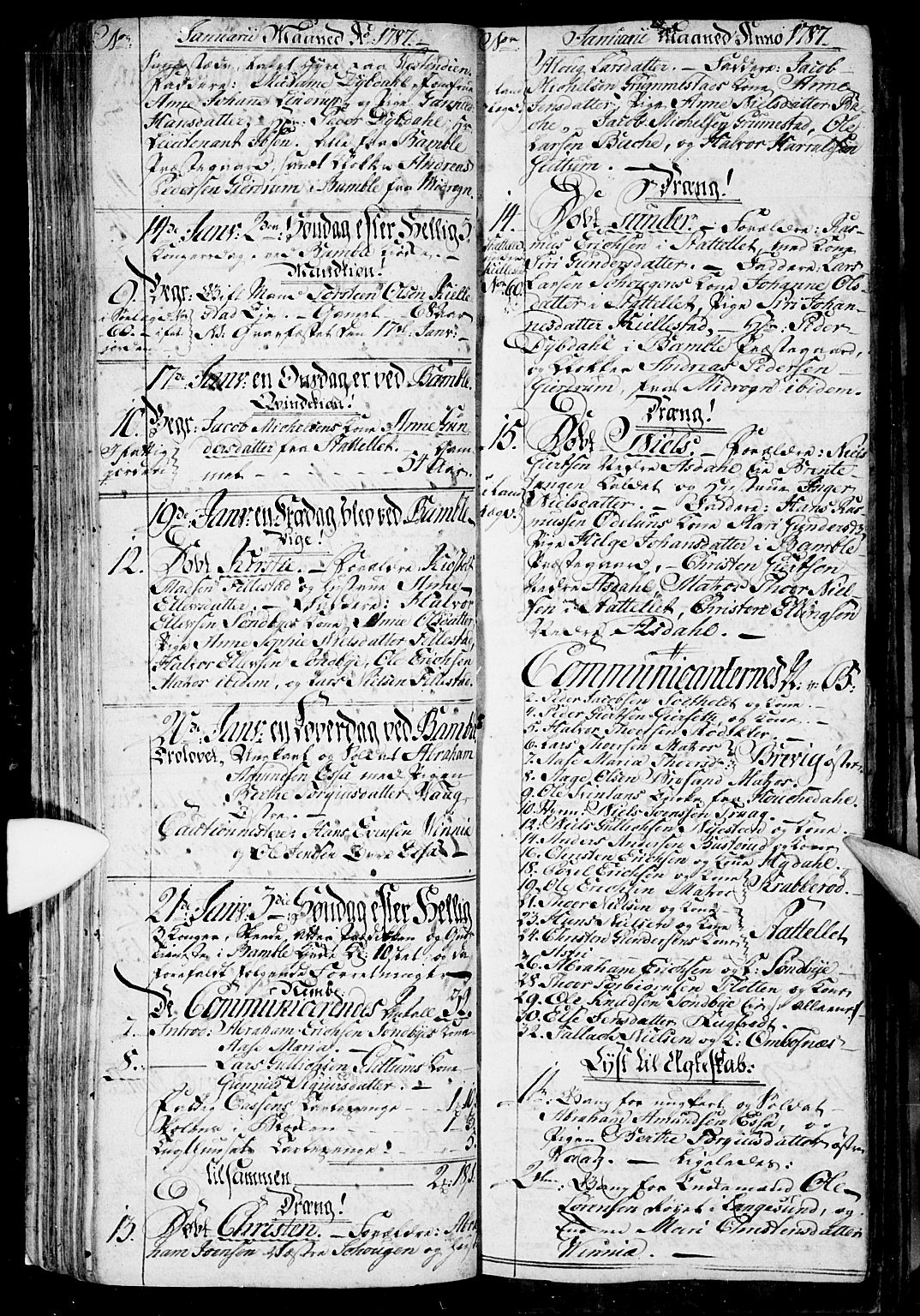 Bamble kirkebøker, SAKO/A-253/G/Ga/L0001: Parish register (copy) no. I 1, 1785-1793