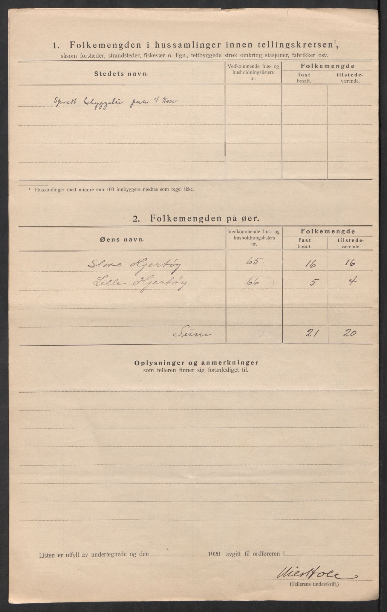 SAT, 1920 census for Bodin, 1920, p. 34