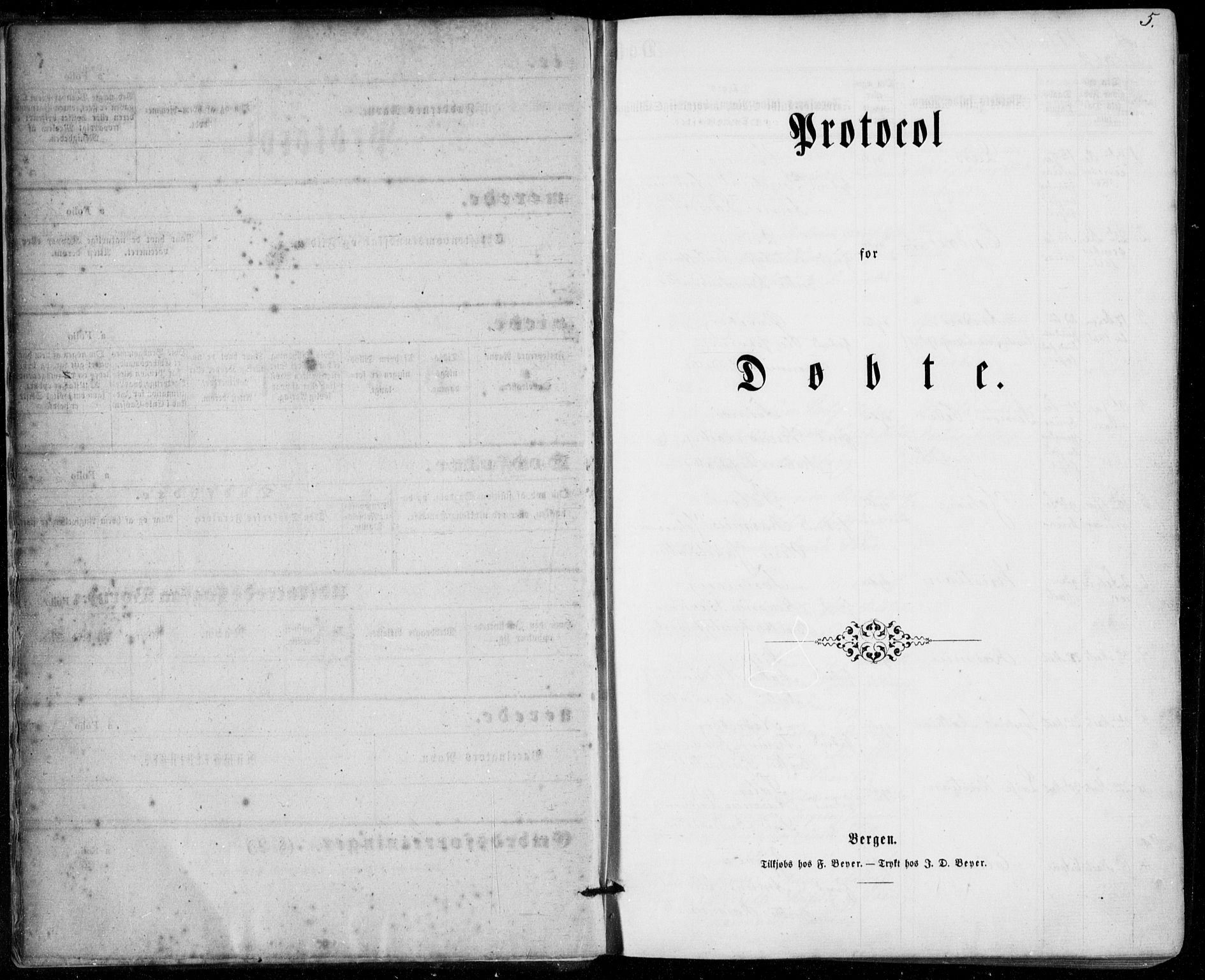 Stryn Sokneprestembete, SAB/A-82501: Parish register (official) no. A 3, 1862-1877, p. 5