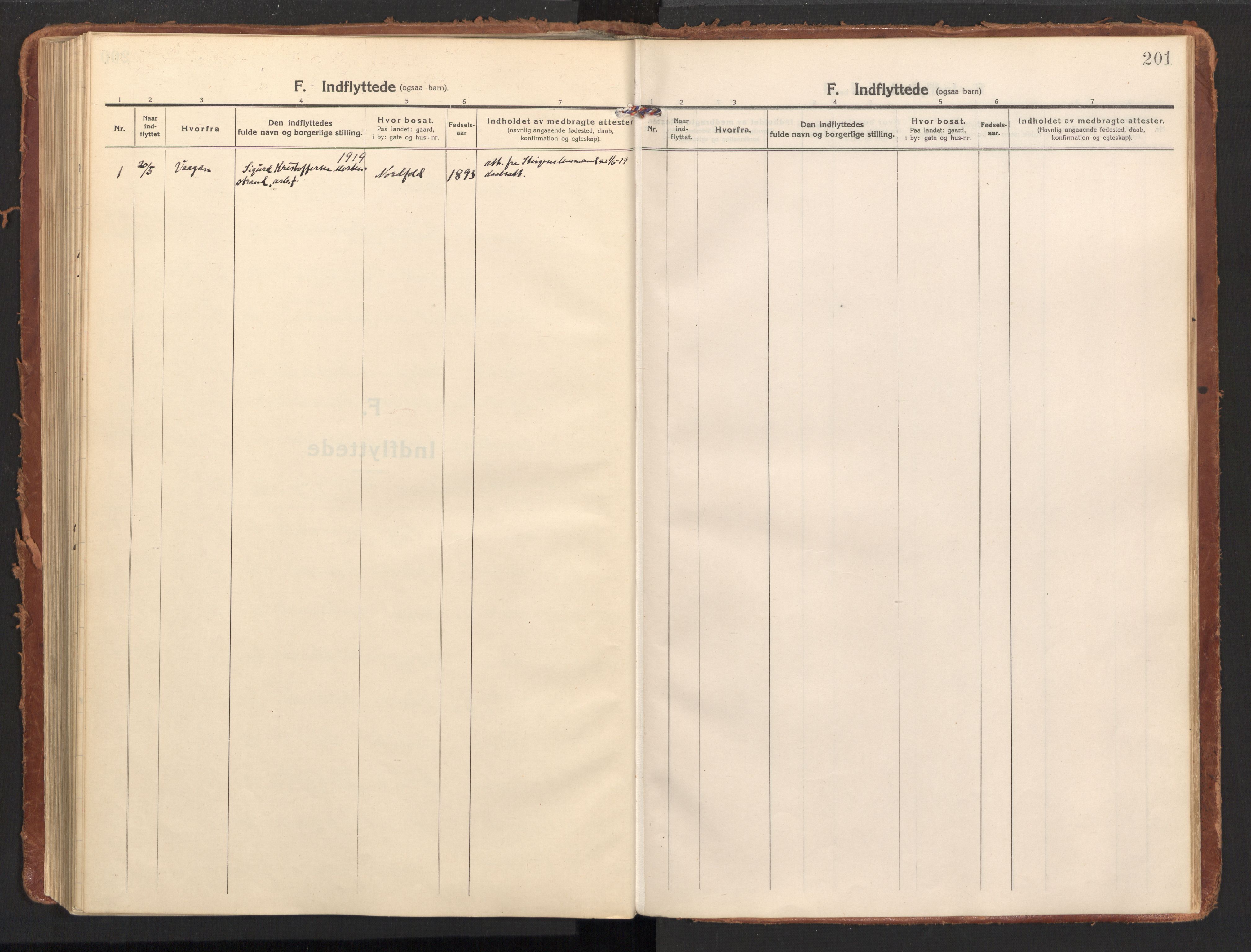 Ministerialprotokoller, klokkerbøker og fødselsregistre - Nordland, SAT/A-1459/858/L0833: Parish register (official) no. 858A03, 1916-1934, p. 201