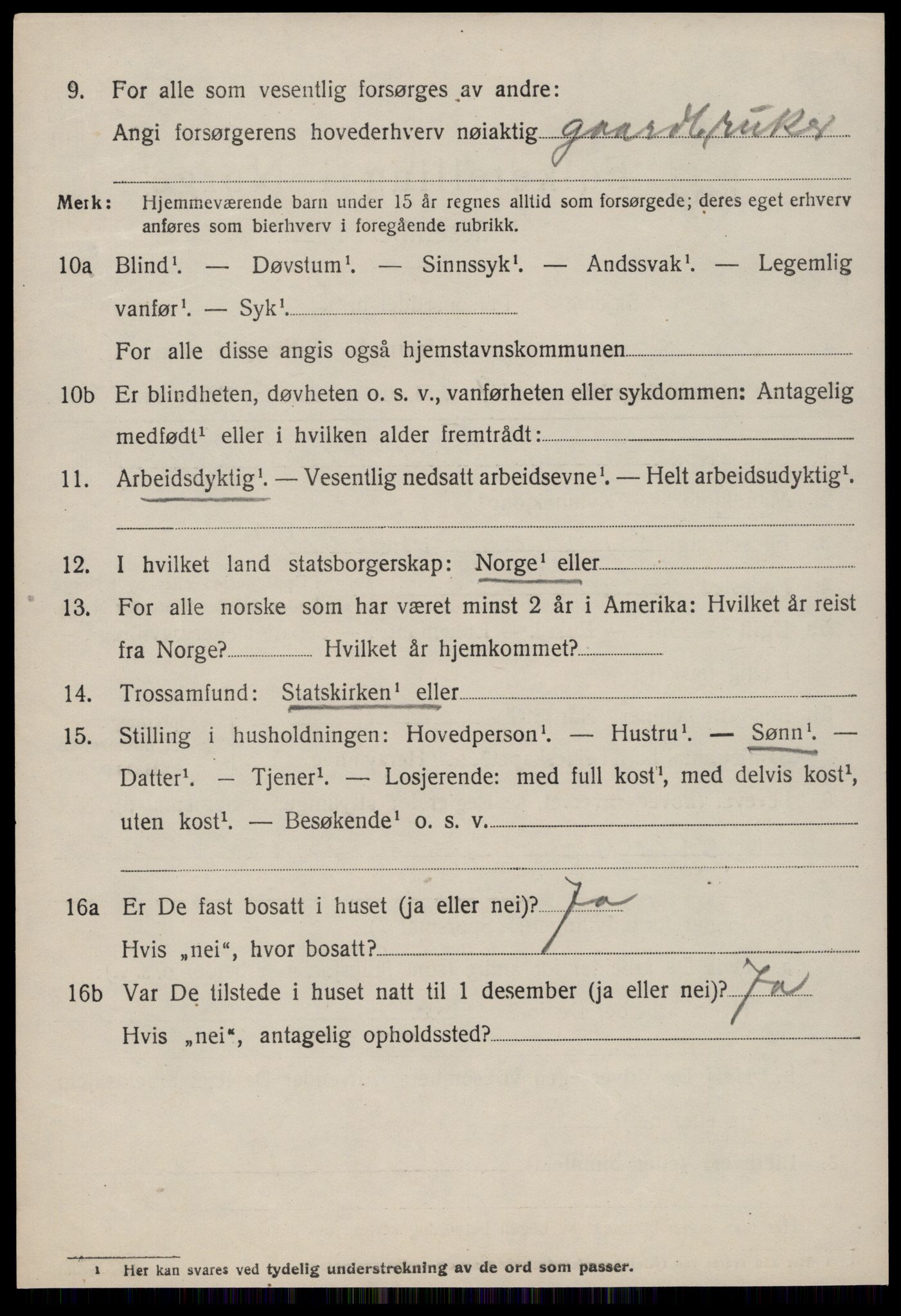 SAT, 1920 census for Fræna, 1920, p. 4514