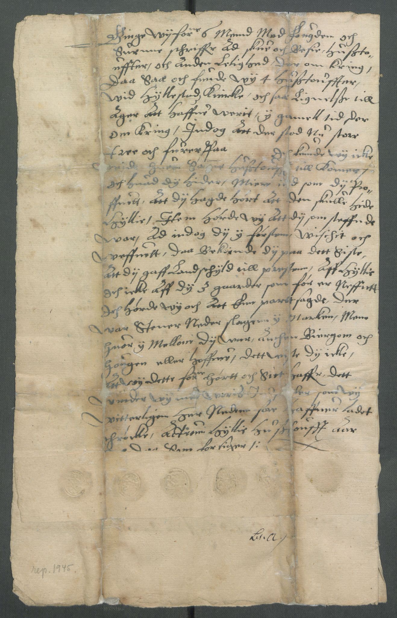 Riksarkivets diplomsamling, AV/RA-EA-5965/F02/L0124: Dokumenter, 1615, p. 15